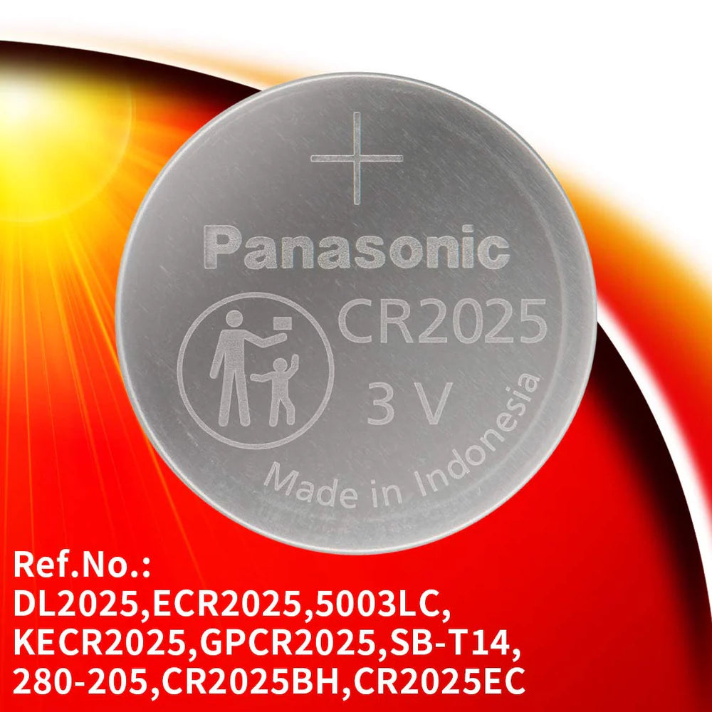 Panasonic: 3V Non-Rechargeable Round Lithium Coin Button Cells