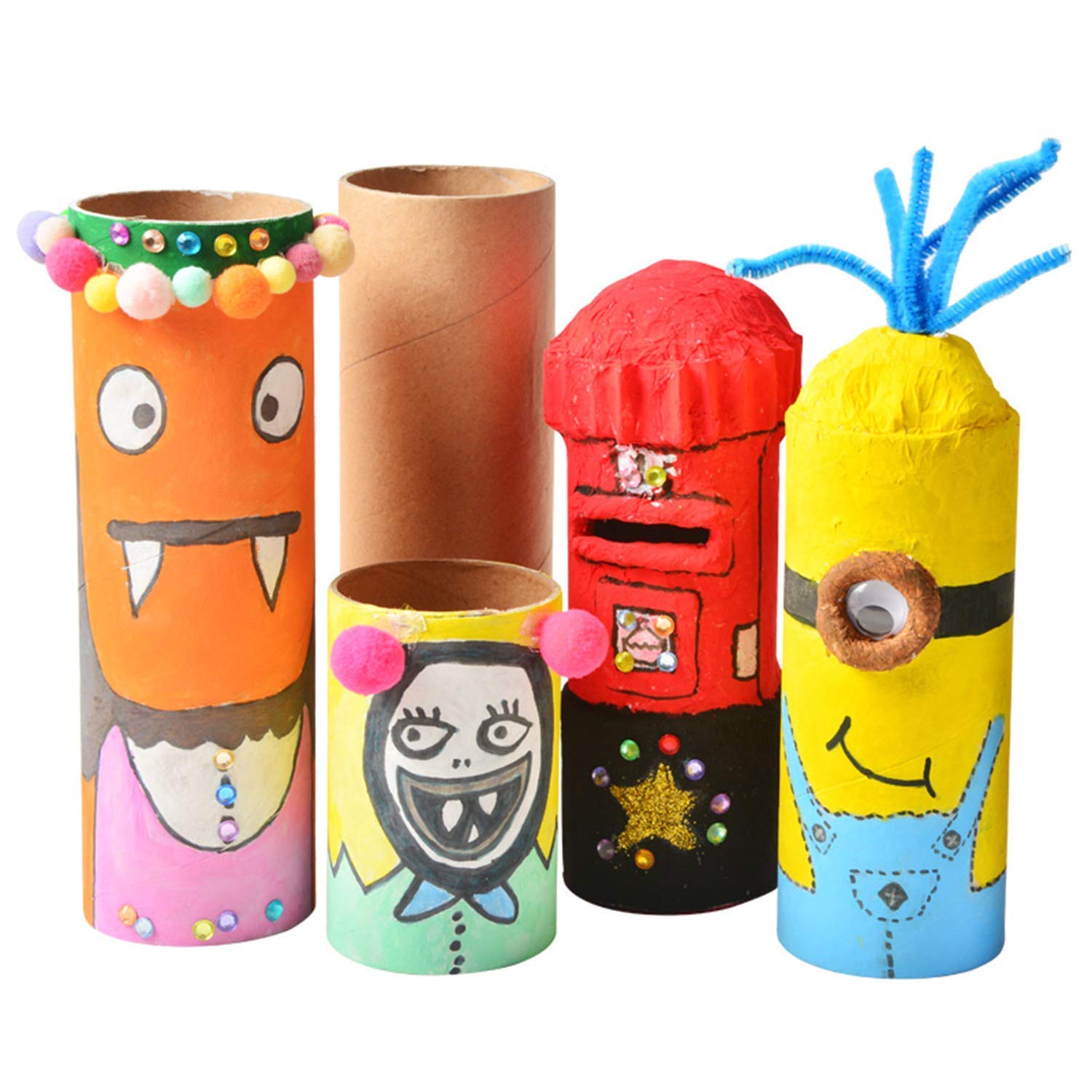 Cardboard Round Tubes for Crafts, DIY Paper Roll