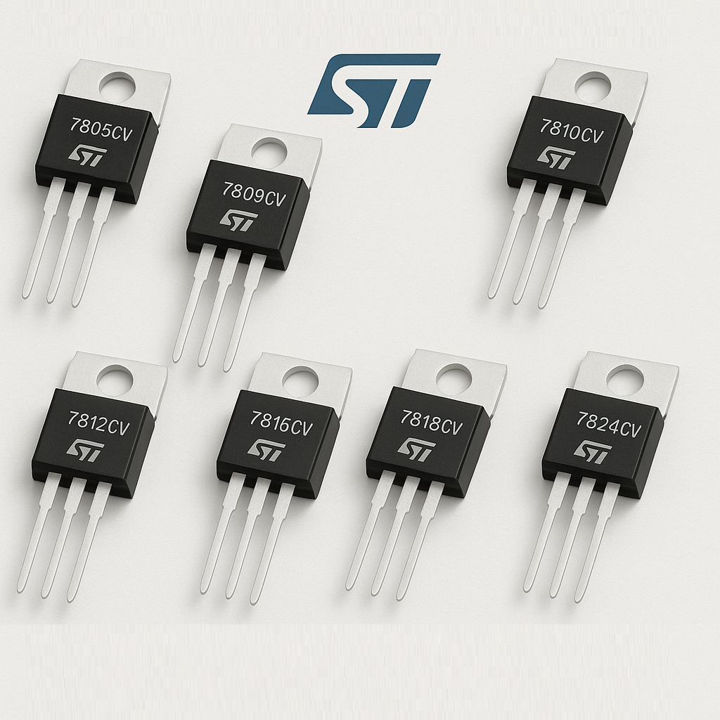 STMicroelectronics 78xx Series Positive Voltage Regulator – TO-220 Package