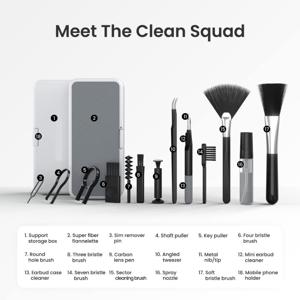 Multi-in-1 Smart Gadget Cleaning Kit – Ideal for Earbuds, Mobiles & Keyboards