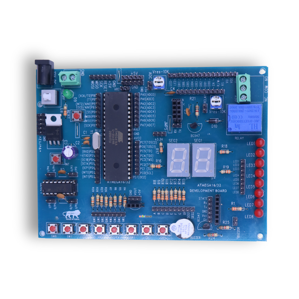 ATmega16/32 Development Board | AVR Microcontroller Training & IoT Prototyping Kit