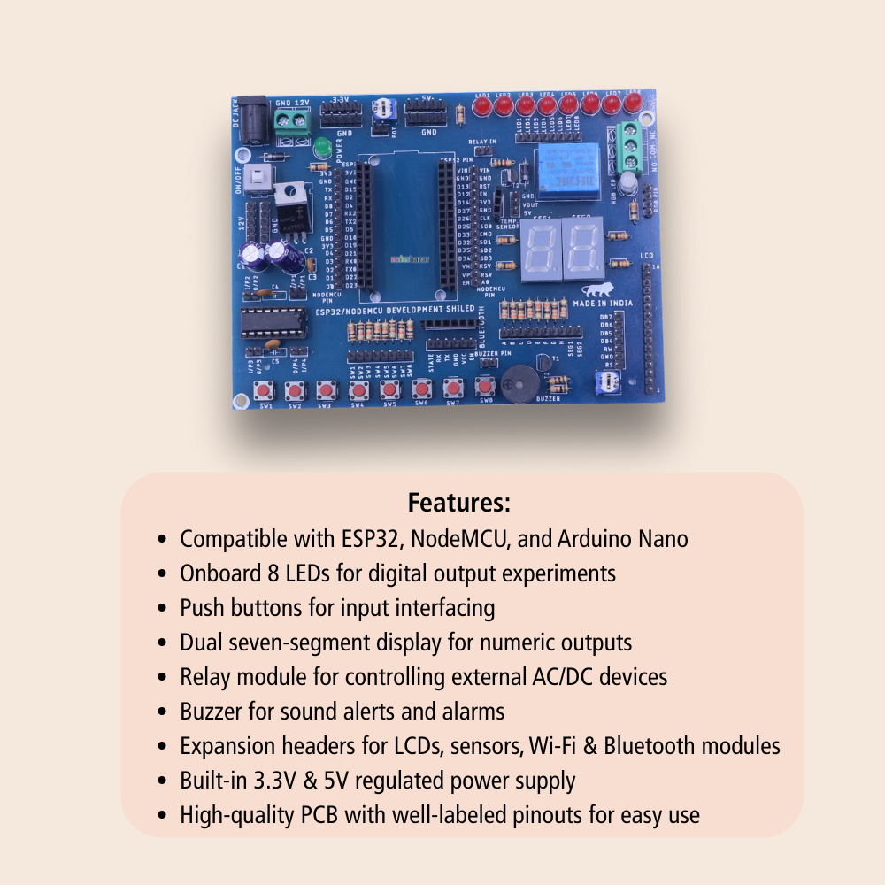 IOT Development Board ESP32/NodeMCU Expansion Board