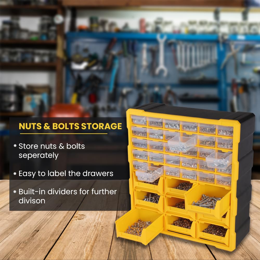 Alkon: ACO-9B30D Component Organizer Box with 9-Bins & 30-Drawers