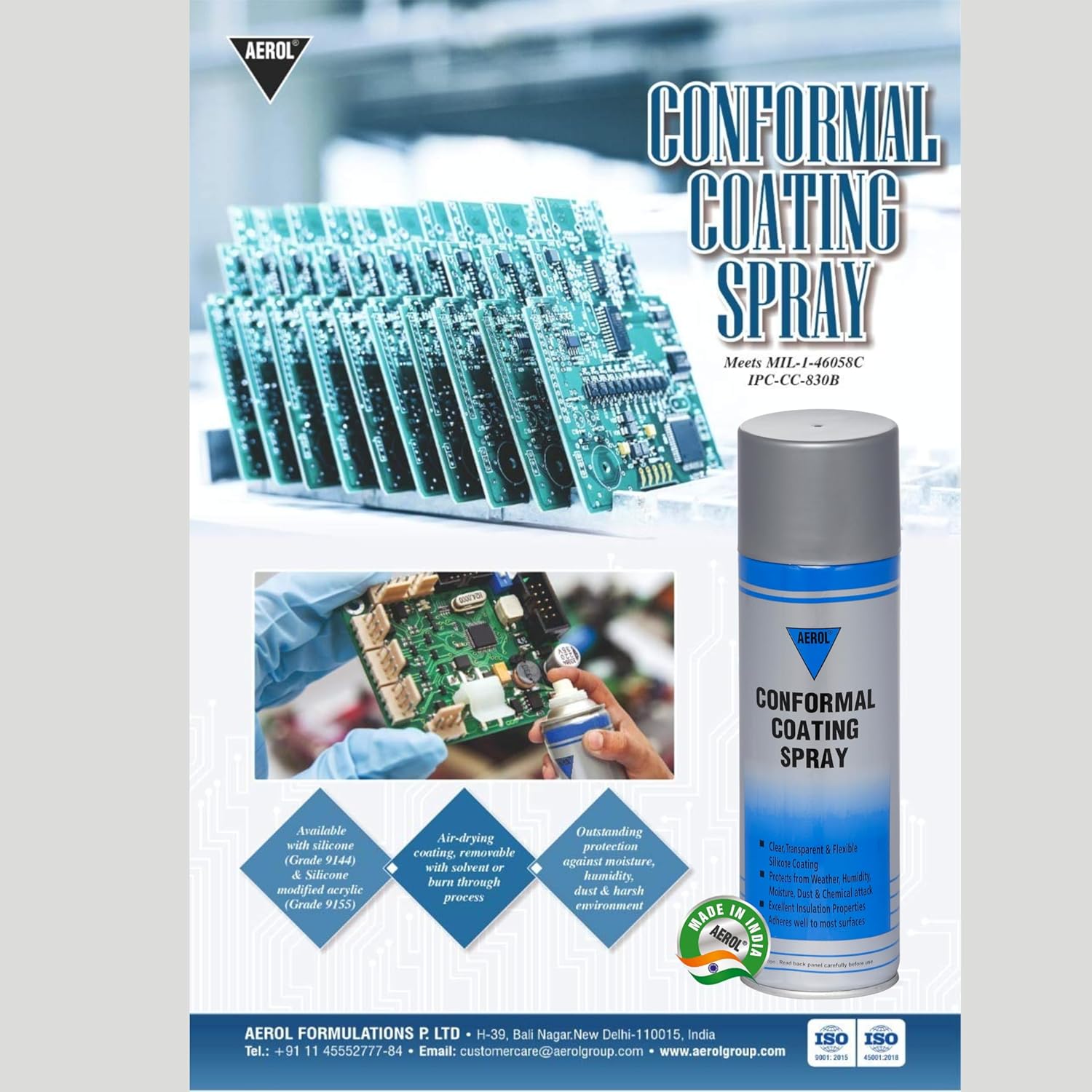 Aerol Industrial Coating Maintenance Sprays Bottle