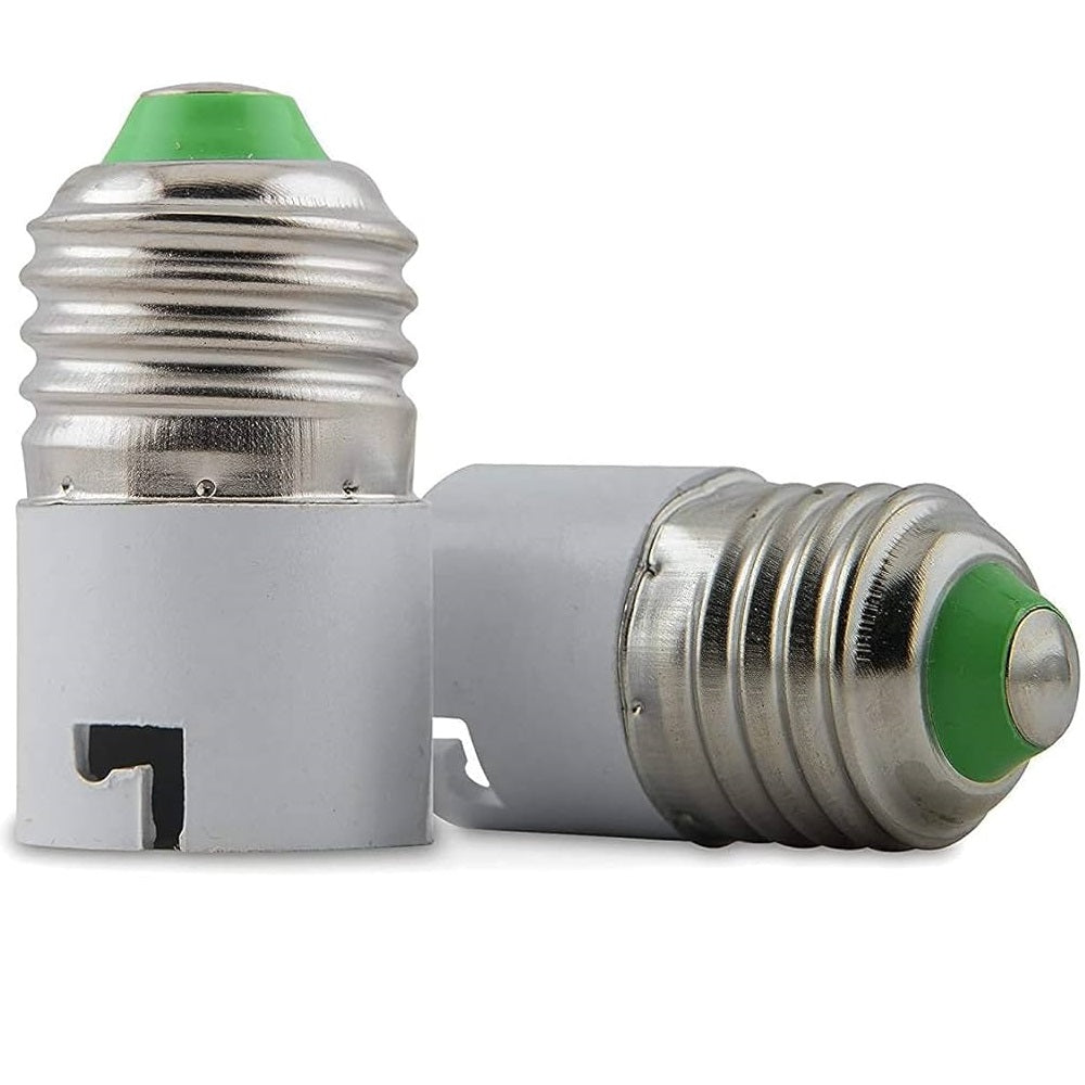 E27 to B22 Screw Base Socket Ceramic Lamp Holder Light Bulb Adapter