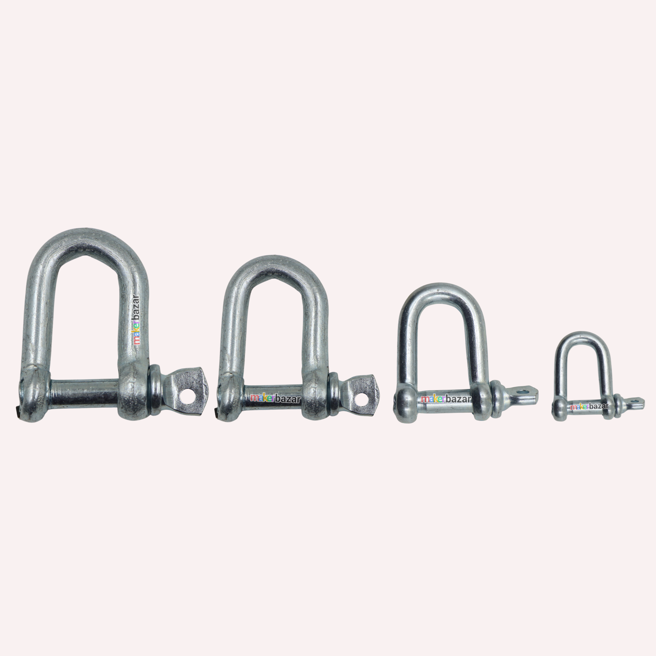 Galvanized Mild Steel Dee Shackle Screw-Pin