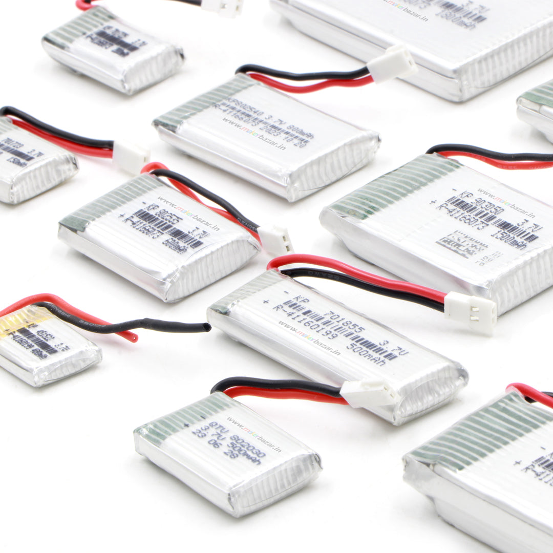 KP: Drone LiPo Batteries 3.7V Rechargeable Battery for Mini RC Aircraft, Quadcopters