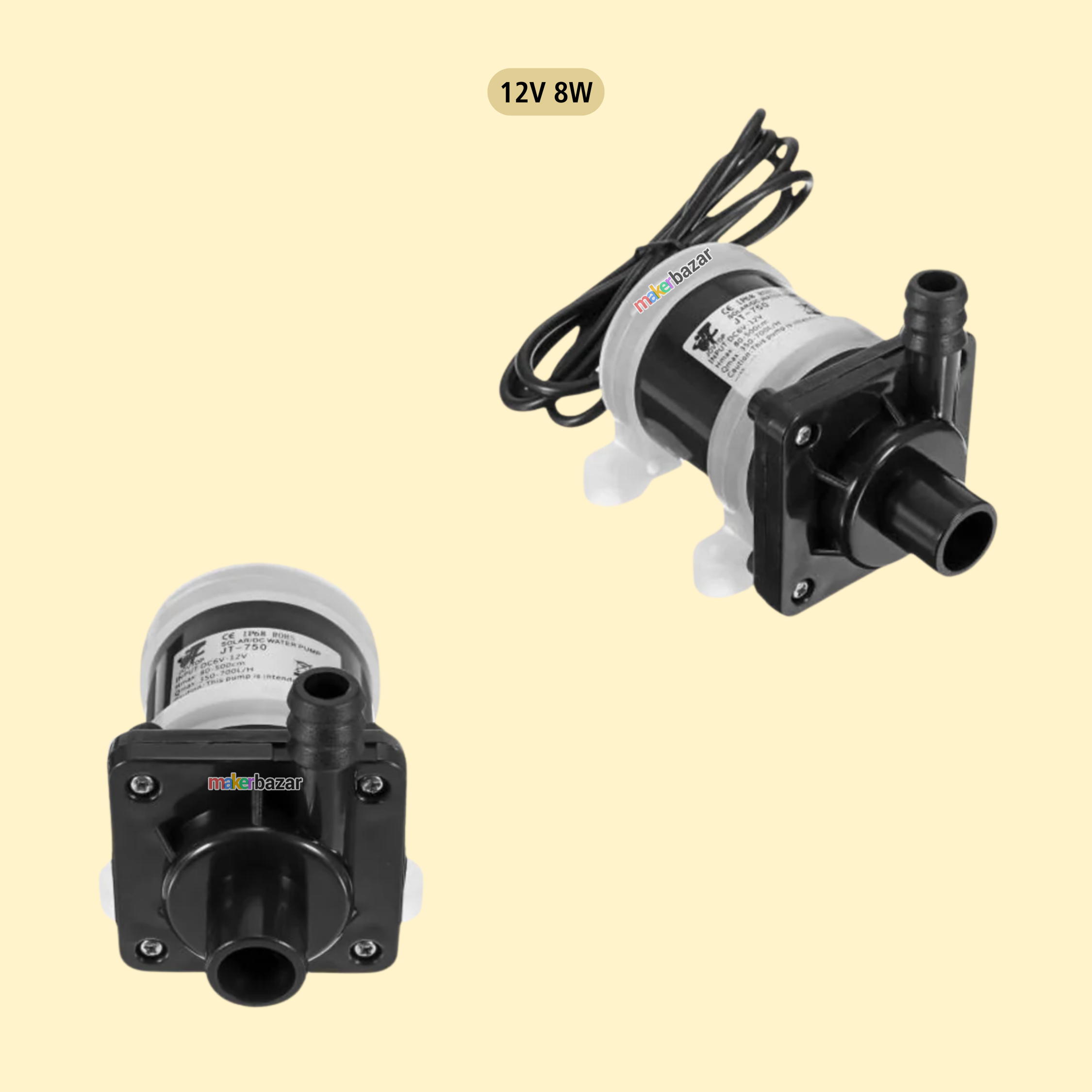 DC 12V Mini Solar Magnetic Water Pump