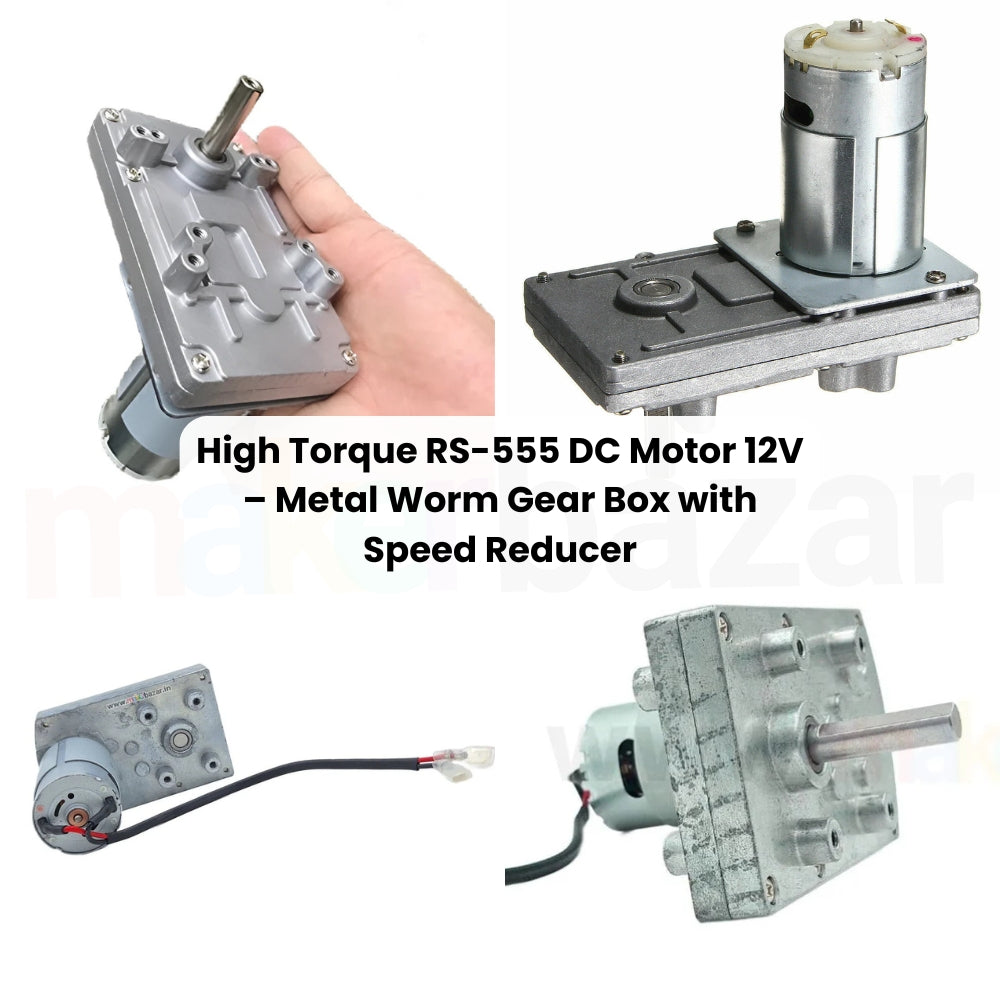 12-24V DC 555 Motor with Gearbox
