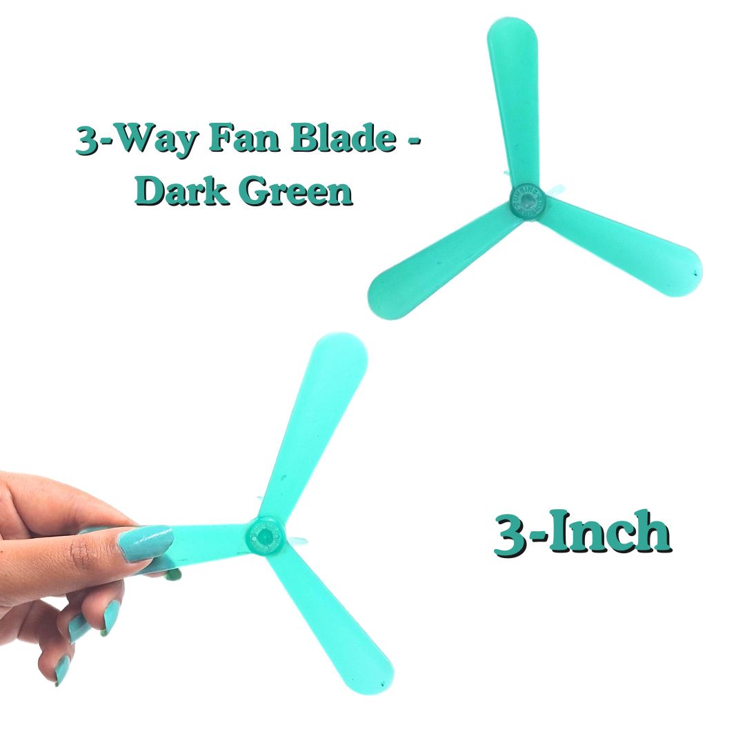 3-Inch Blades 3-Wings Toy Fan for DC Motor