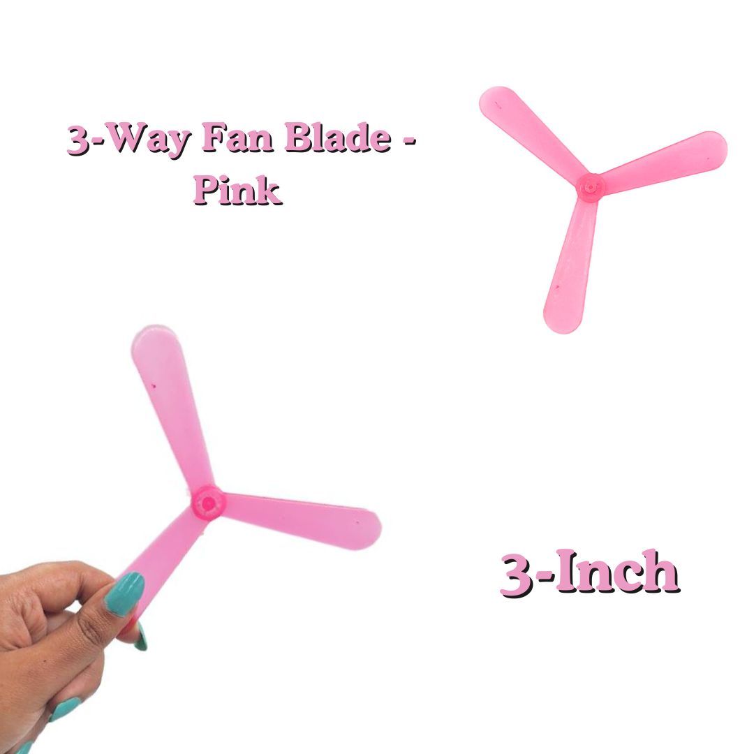 3-Inch Blades 3-Wings Toy Fan for DC Motor