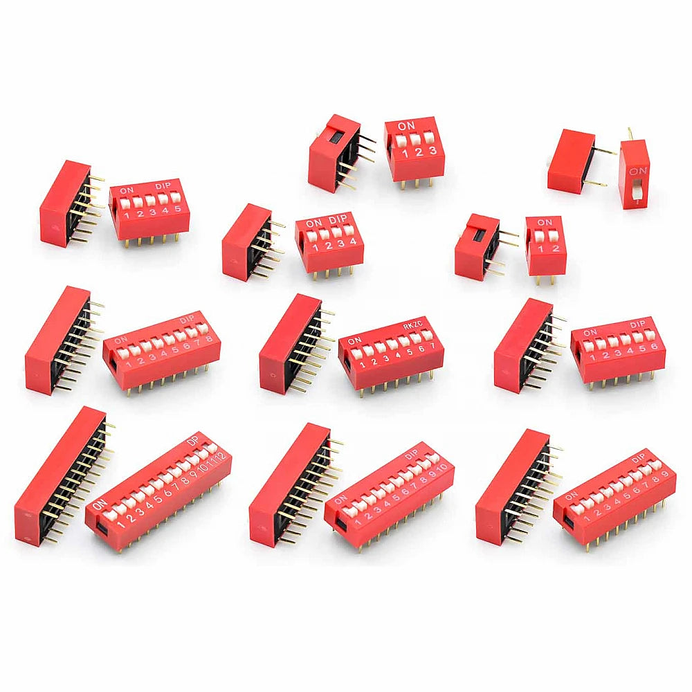 DIP Slide Switch 2.54mm Straight