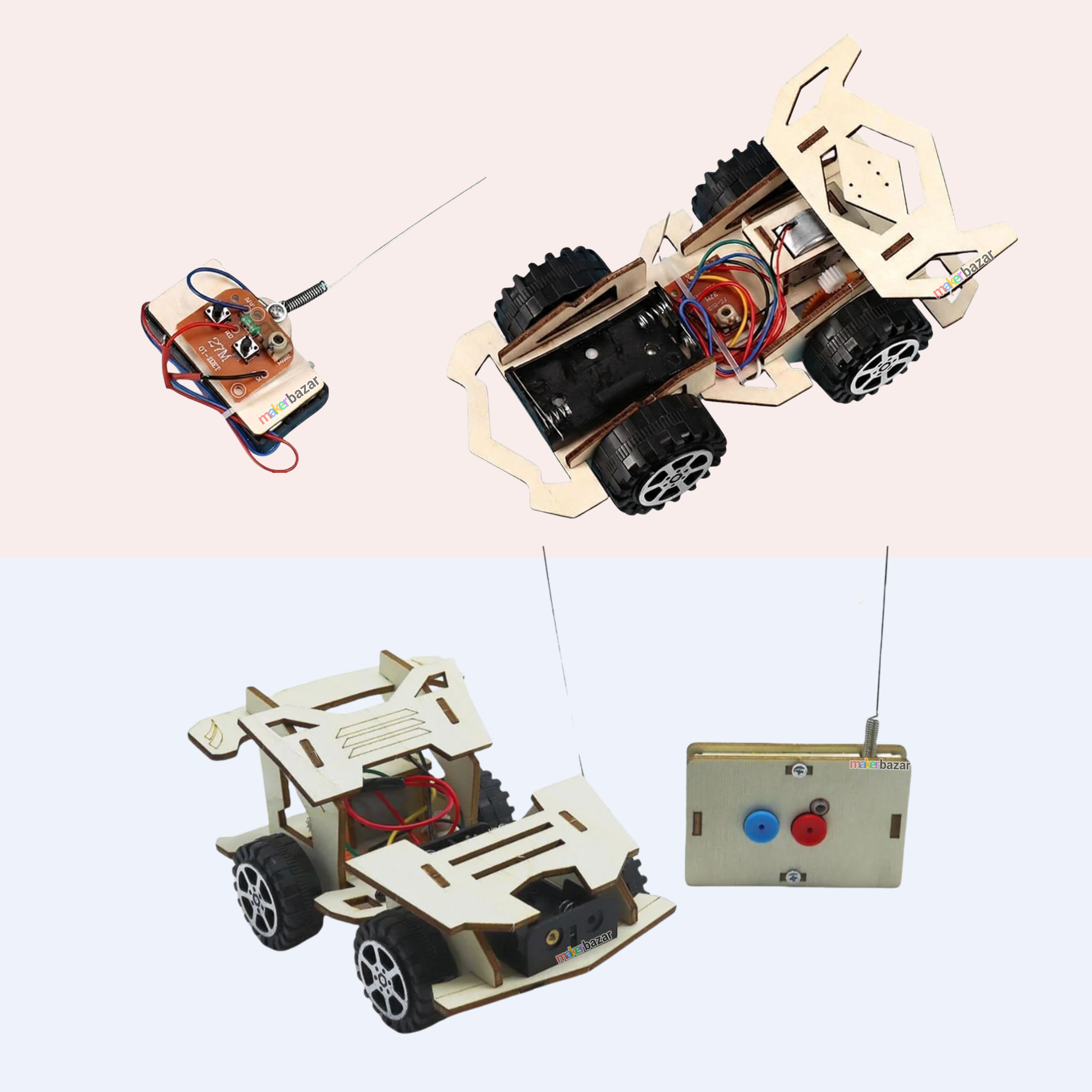 DIY Wooden Remote Controlled Racing Car Kit