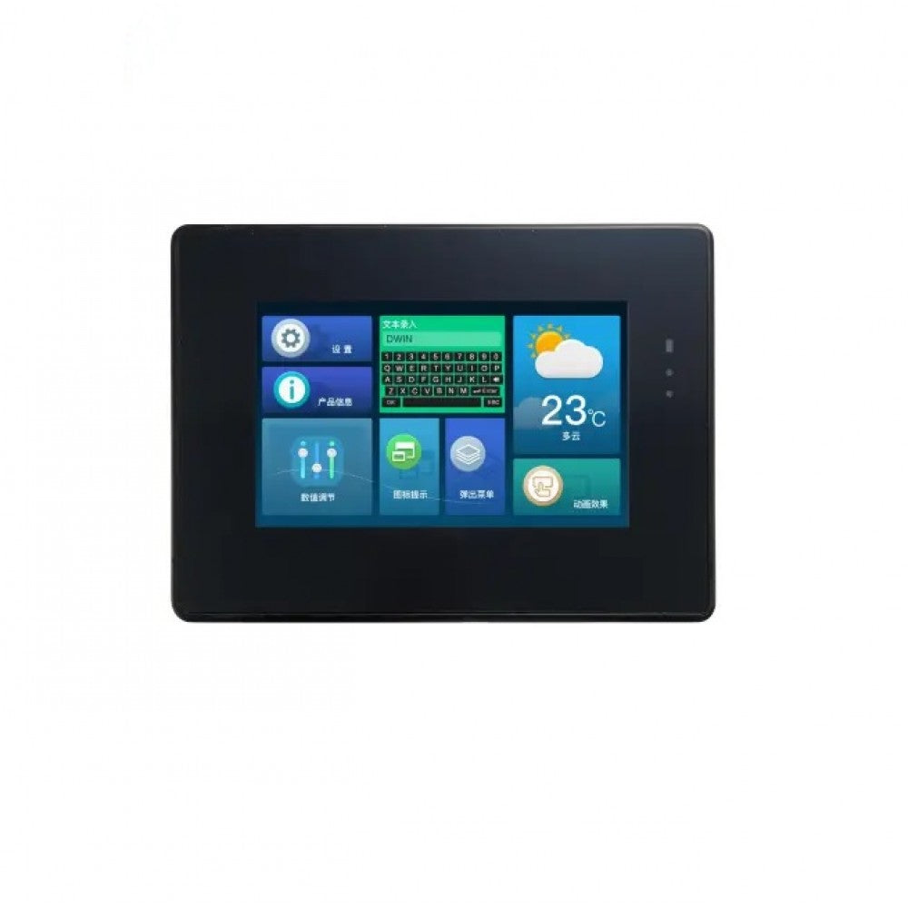 DWIN: DMG80480T050_A5W 5inch 800x480 Industrial IPS UART RS232/RS485 LCD Display With Shell