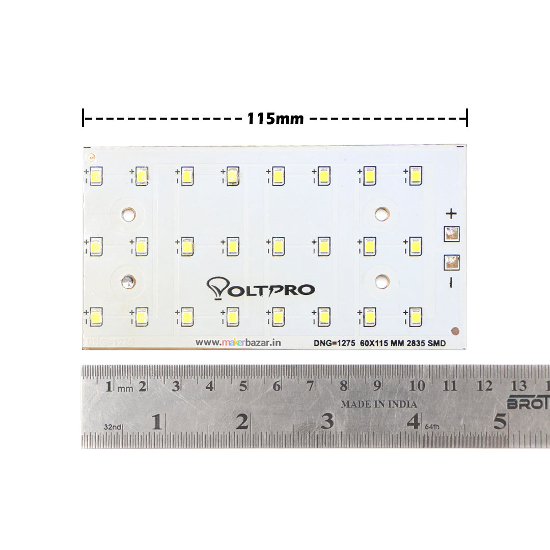 24W 2835 SMD LED 60x115 MCPCB For Street/Flood Lighting