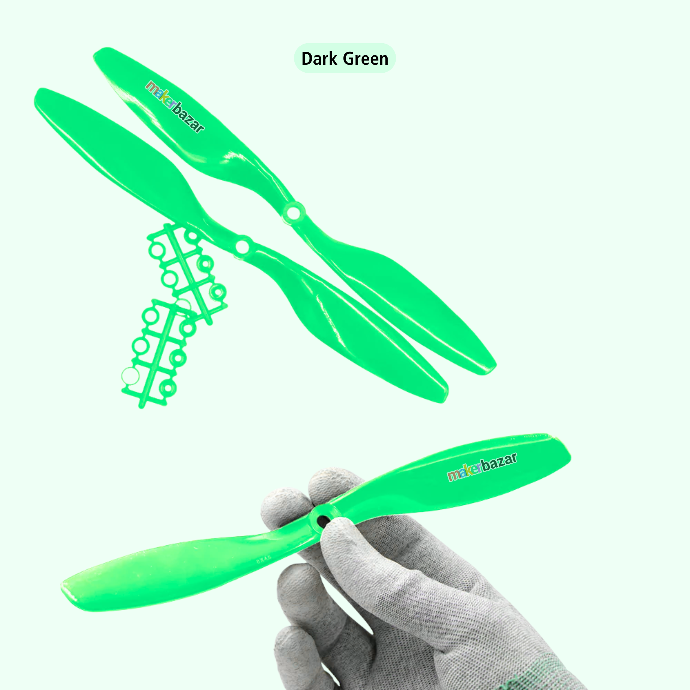 2-Blades 4.5mm Propellers For Drone/Quadcopters CW + CCW (1-Pair)