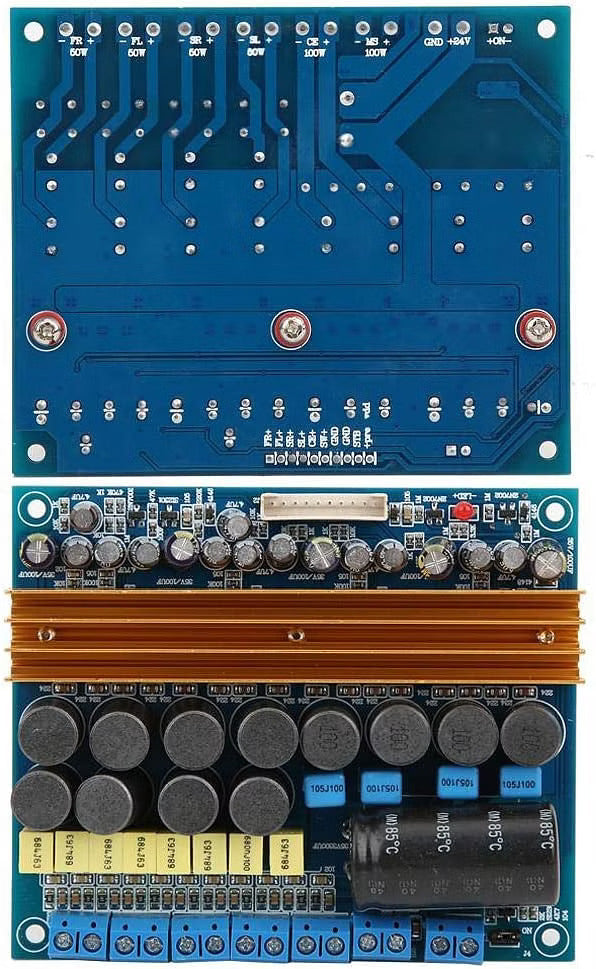 TPA3116 Power Amplifier Board 100Wx2+4*50W Audio Amp 5.1 Channel Class D Digital Amplifier