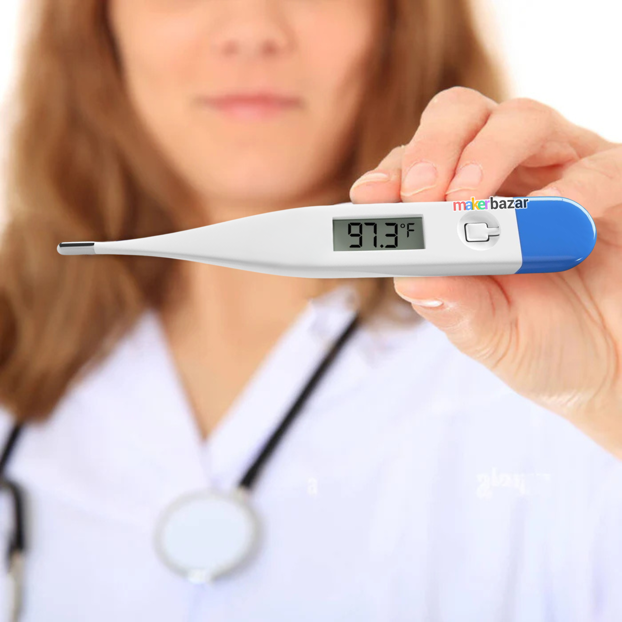 Digital Thermometer with Fever Alarm & Memory – Fast & Accurate