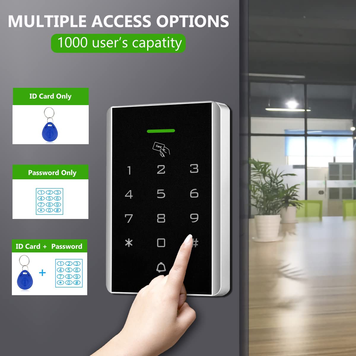 125KHz Door Access Control Keypad Module Proximity RFID Card Access Control System