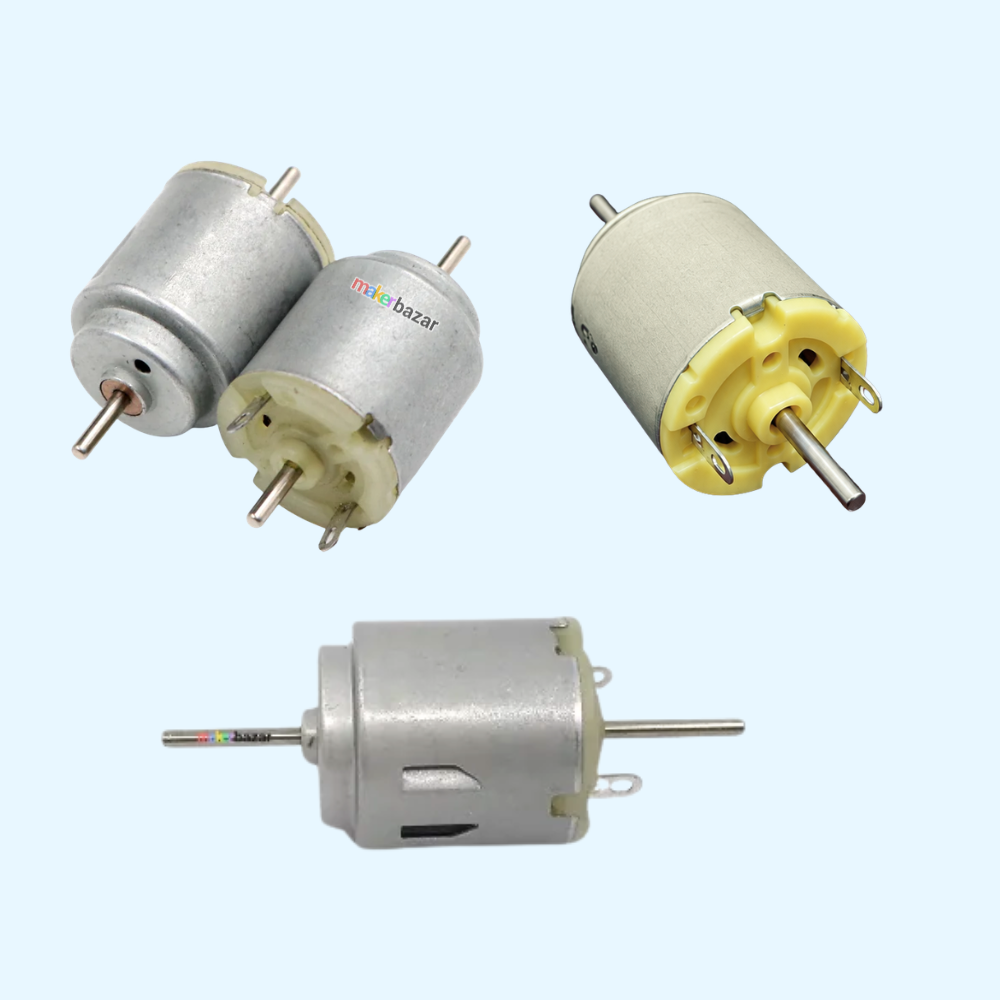 Double-Shaft Round DC Toy Motor