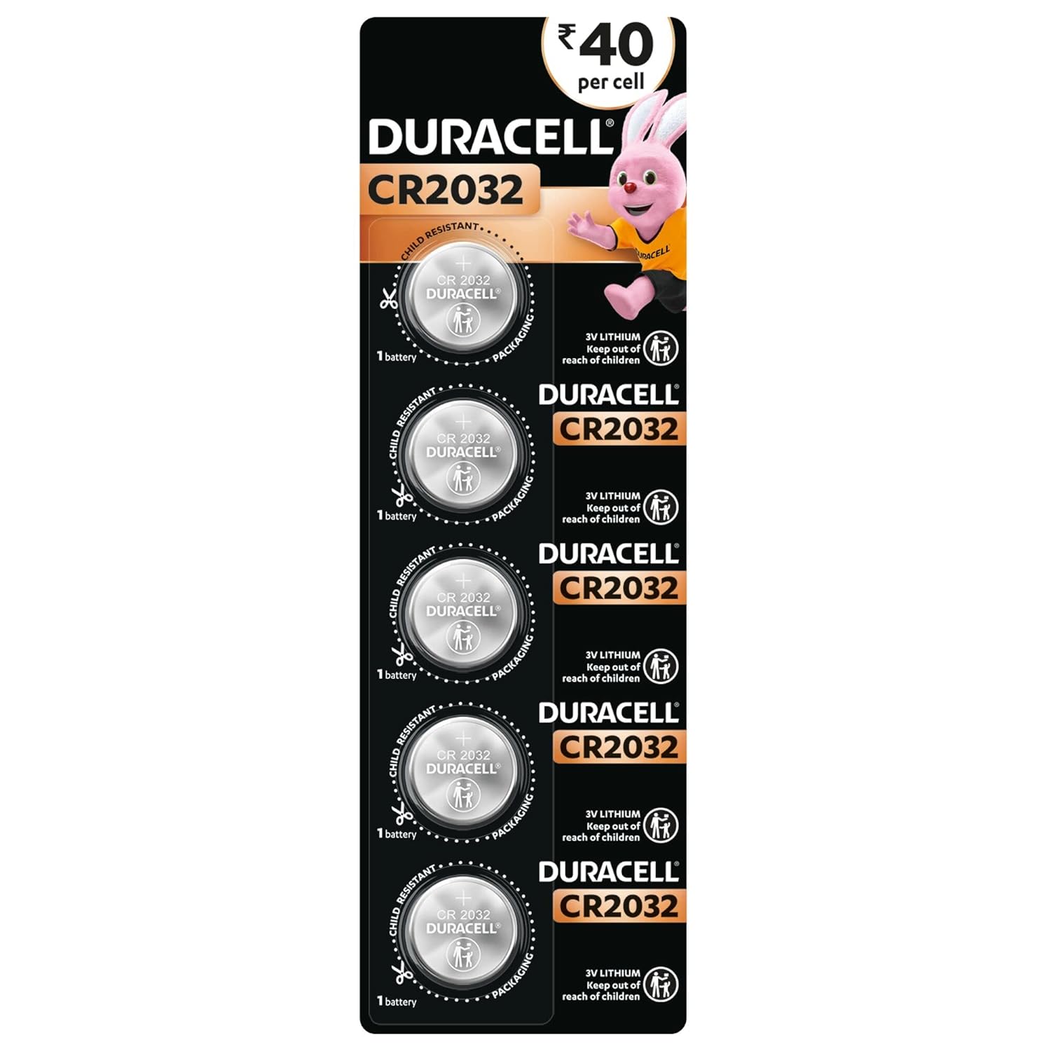Duracell: 3V Non-Rechargeable Round Lithium Coin Button Cells