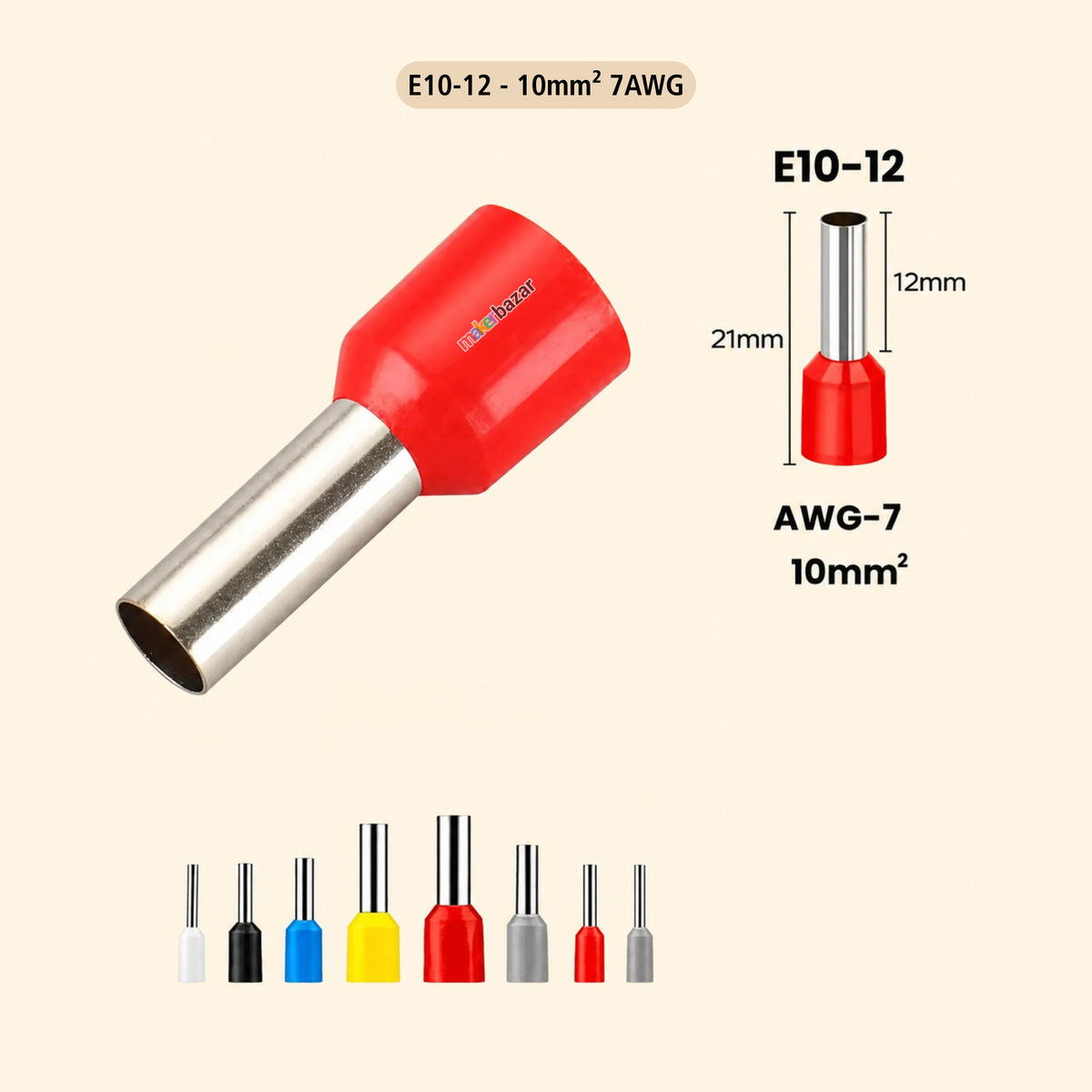 Copper Ferrule Insulated Cord End Terminals Crimp