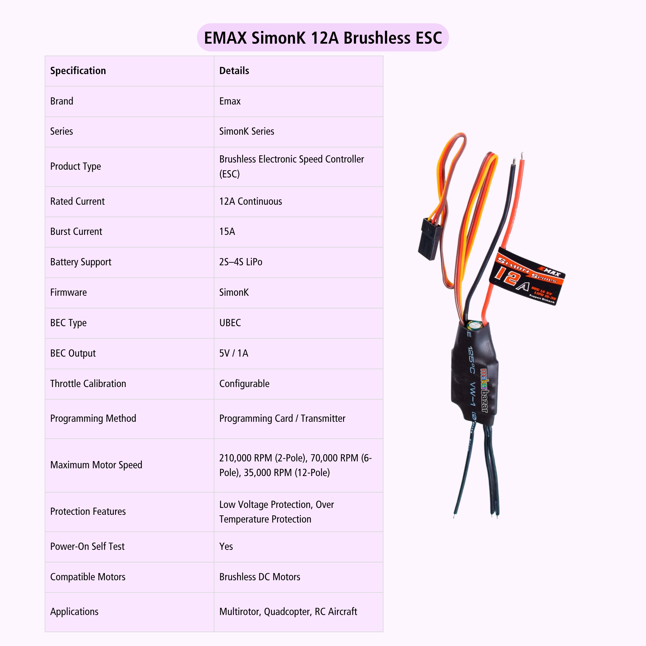 EMAX Simon-Series Brushless ESC