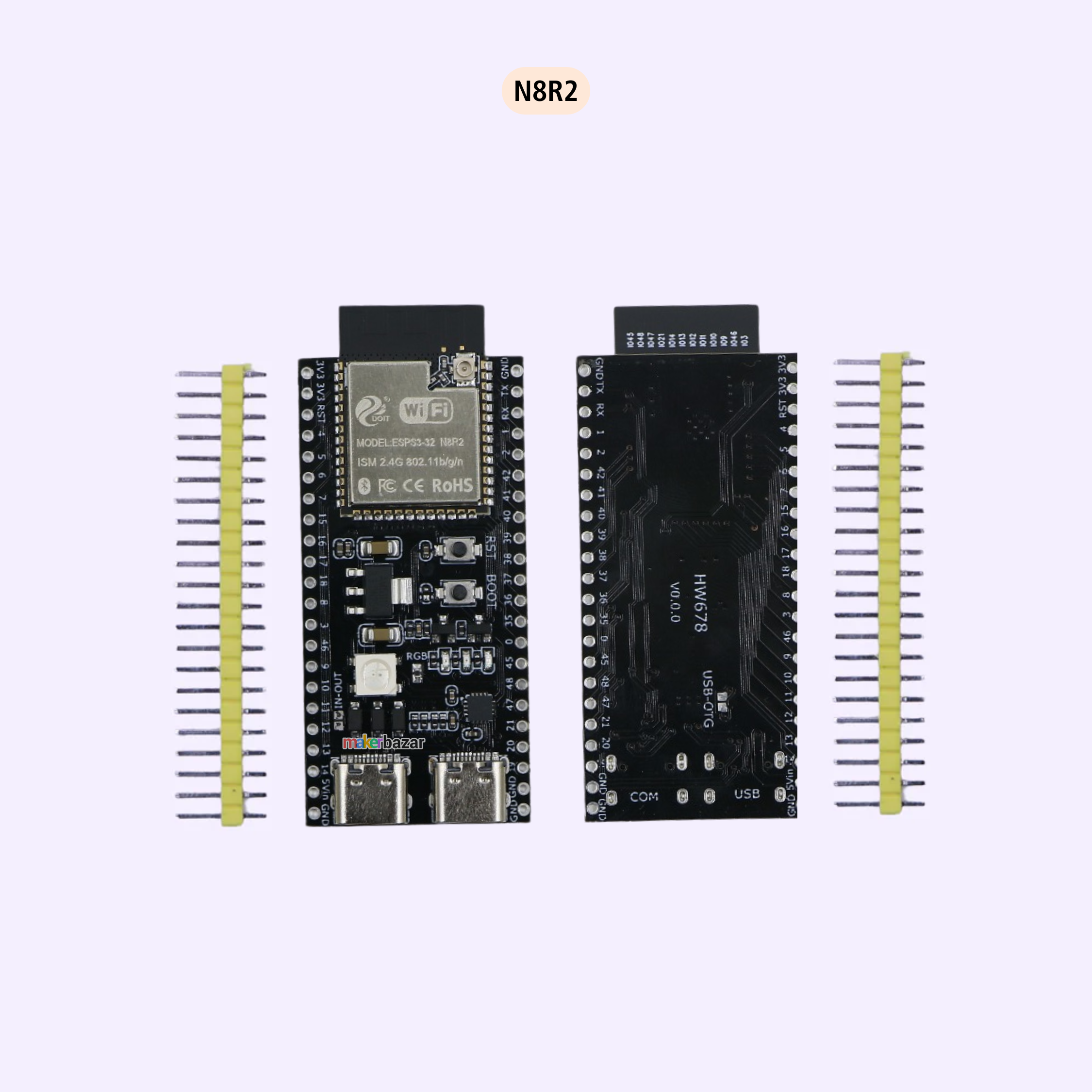 ESP32-S3-WROOM-1U Development Board DevKit