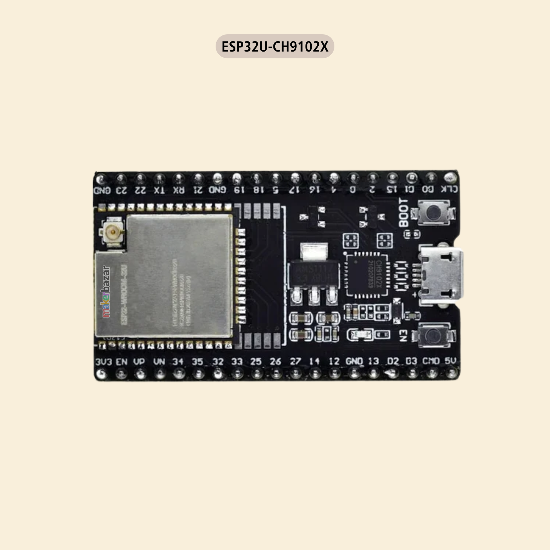 ESP32 WROOM WiFi BLE Bluetooth IOT Node MCU Board