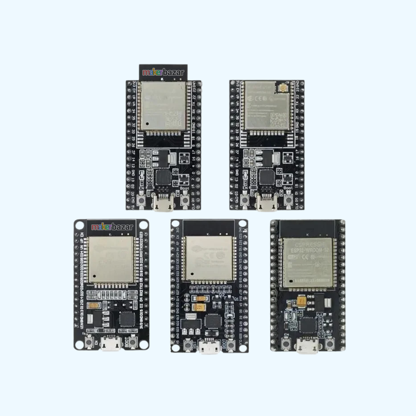 ESP32 WROOM WiFi BLE Bluetooth IOT Node MCU Board
