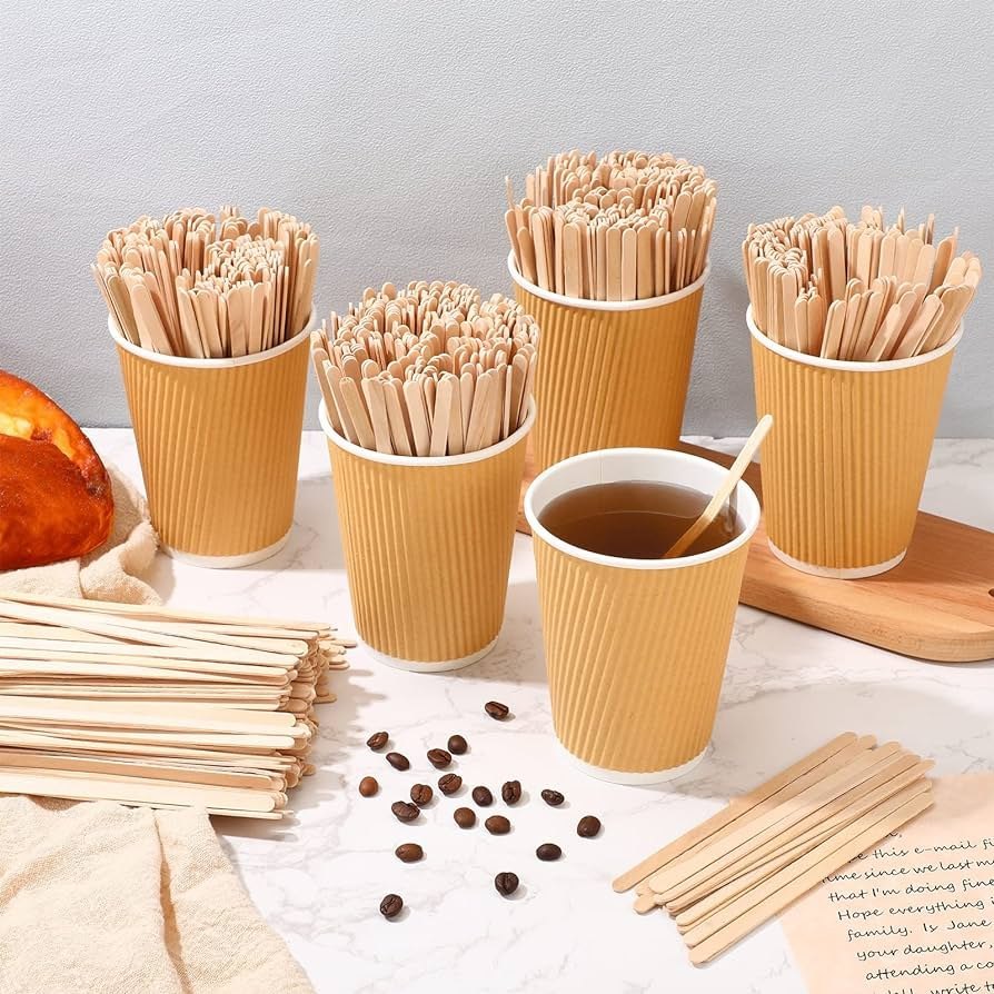 DIY Disposable Wooden Coffee Stirrer for ART & Craft