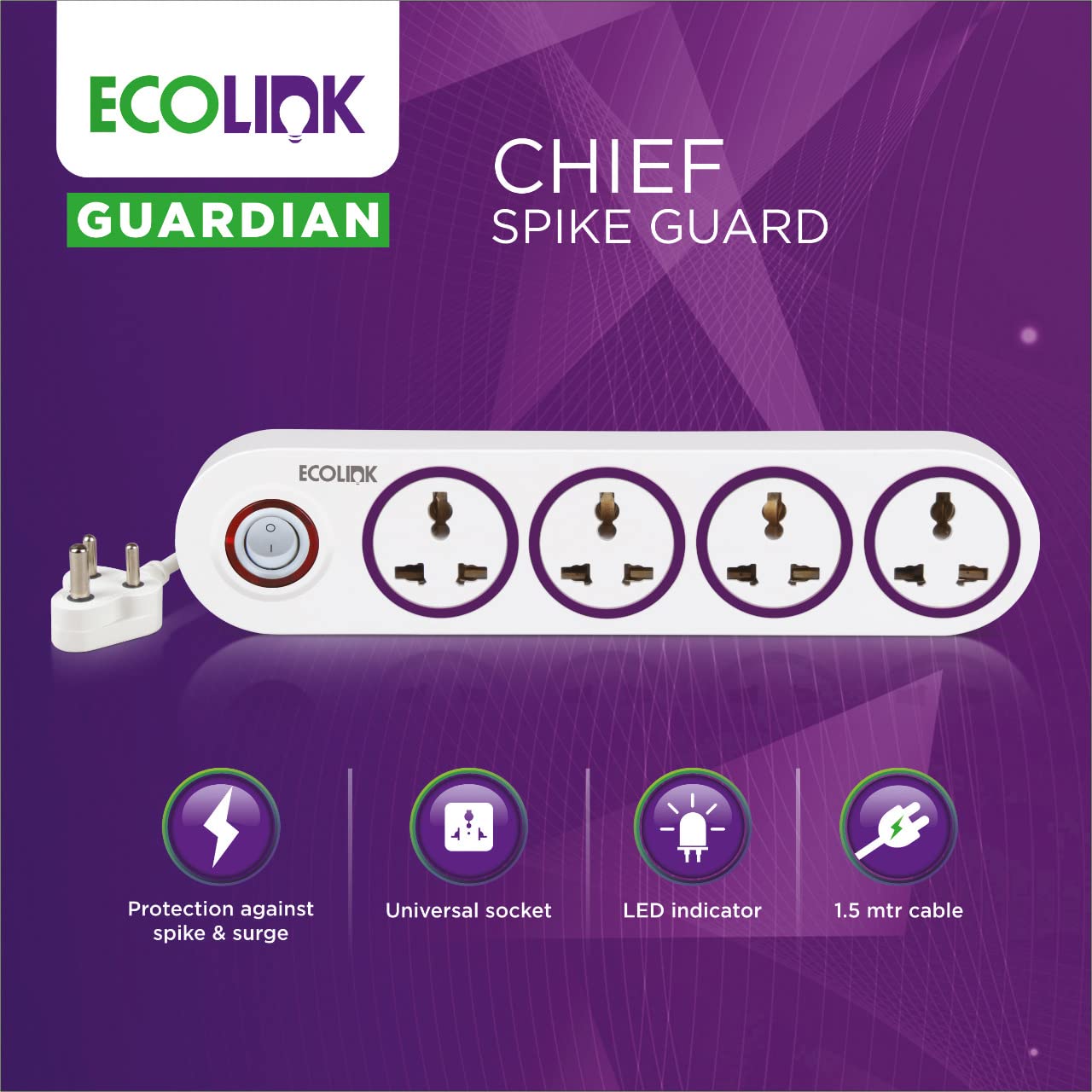 Ecolink (Philips): Spike & Surge Guard Extension Boards