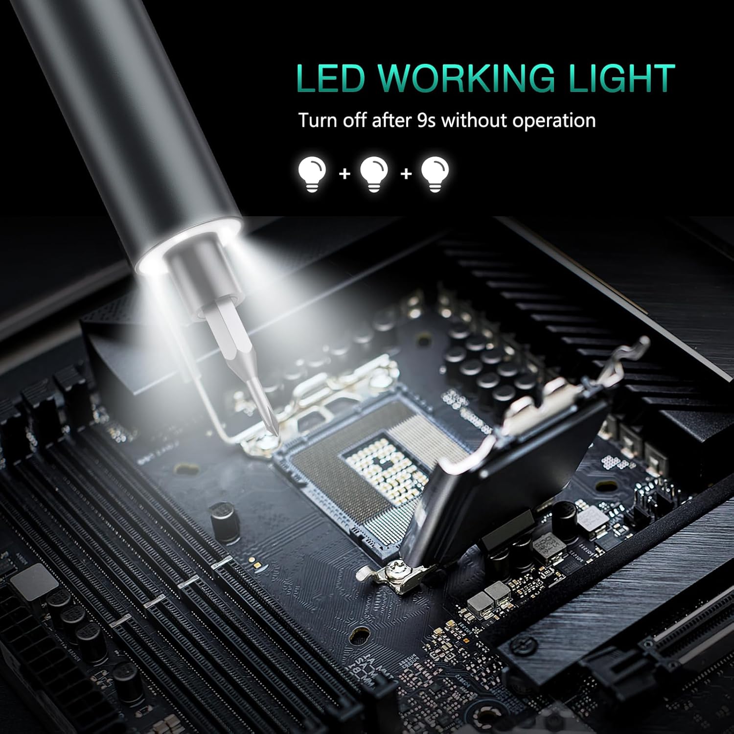 62-in-1 Rechargeable Cordless Mini Electric Screwdriver Set With 3 Adjustable Gears