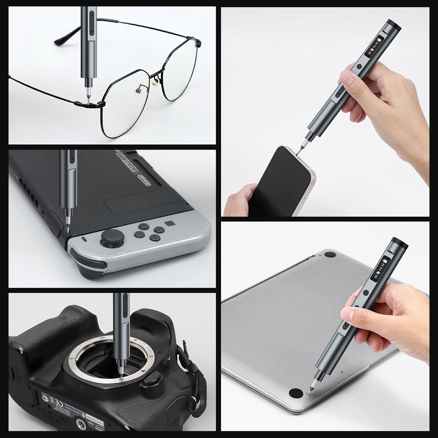 62-in-1 Rechargeable Cordless Mini Electric Screwdriver Set With 3 Adjustable Gears