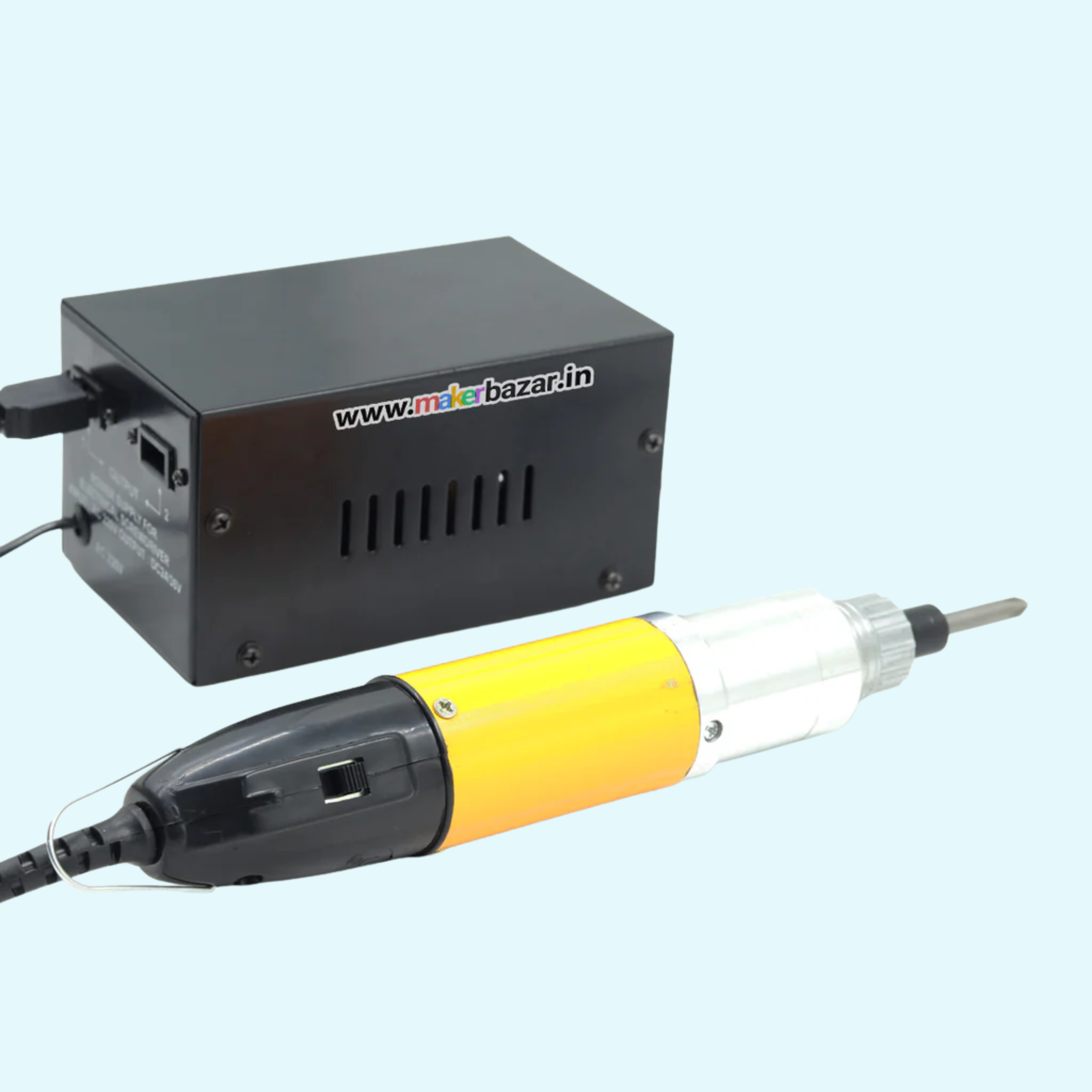 Siron: Electric Screwdriver with Power Supply 24V/36V DC |with 2 Bits and Power Supply