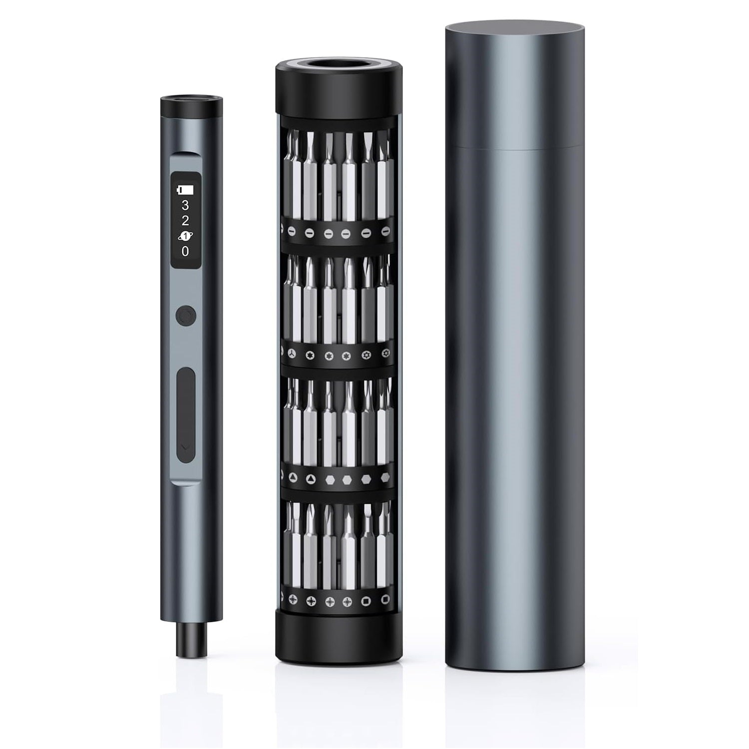 62-in-1 Rechargeable Cordless Mini Electric Screwdriver Set With 3 Adjustable Gears