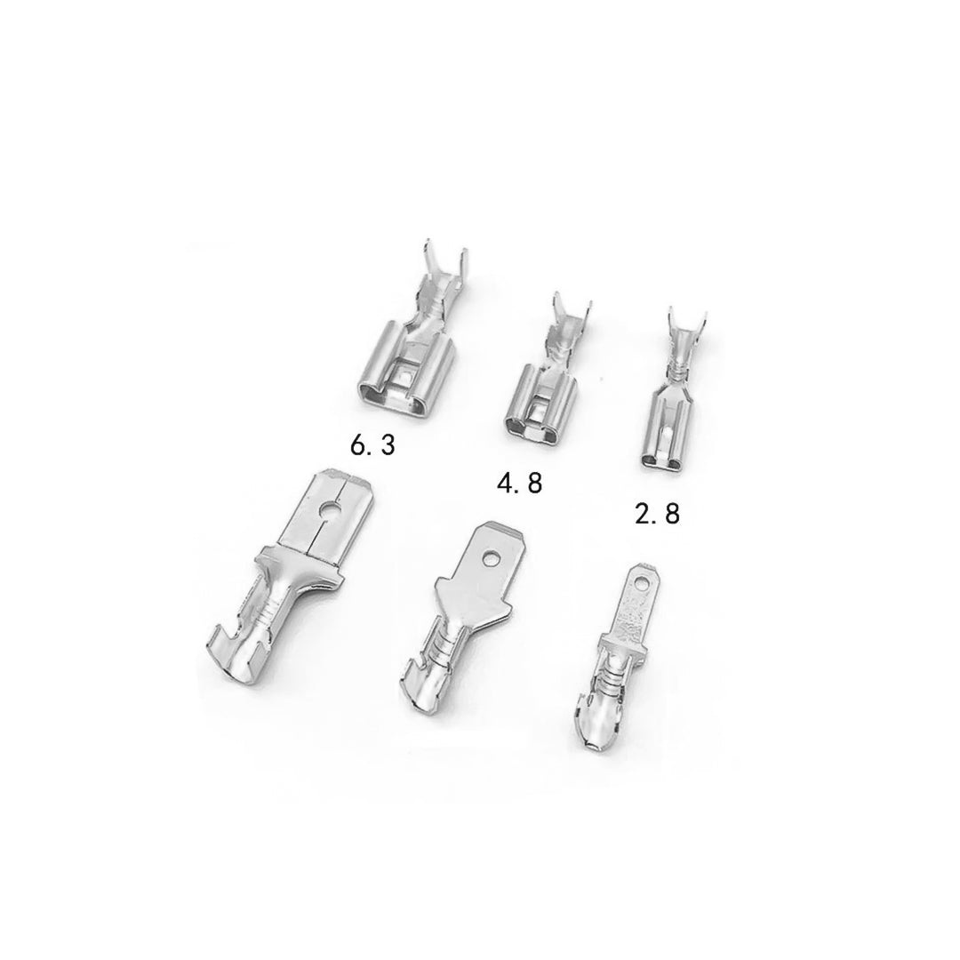 Lugs Thimble Pins Non-Insulated Spade Crimp Battery Connectors
