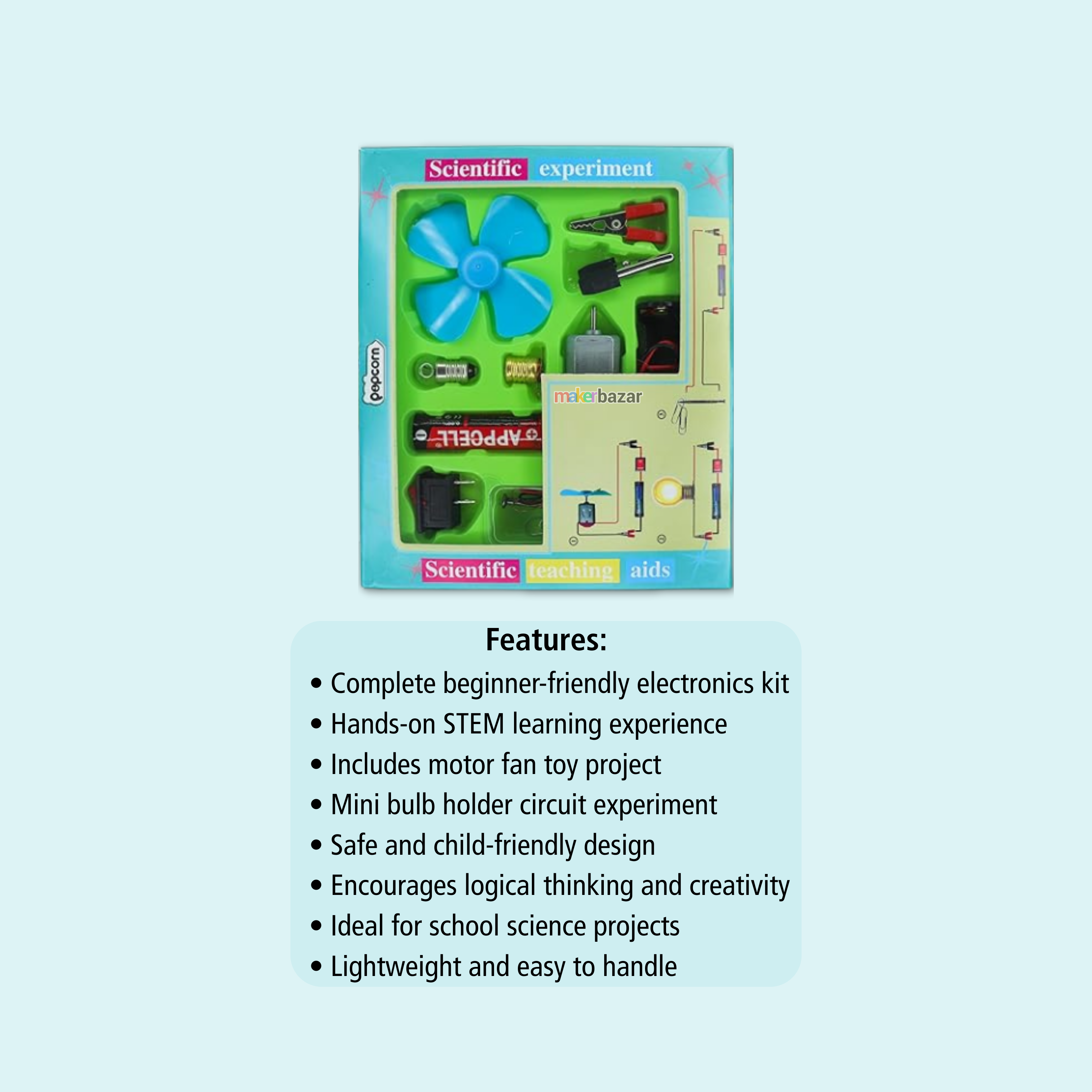 STEM Science Experiment Kit KX-2023 Basic Electricity Experiments