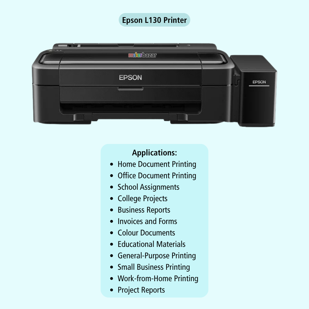 Epson EcoTank L130 Single Function Ink Tank Printer