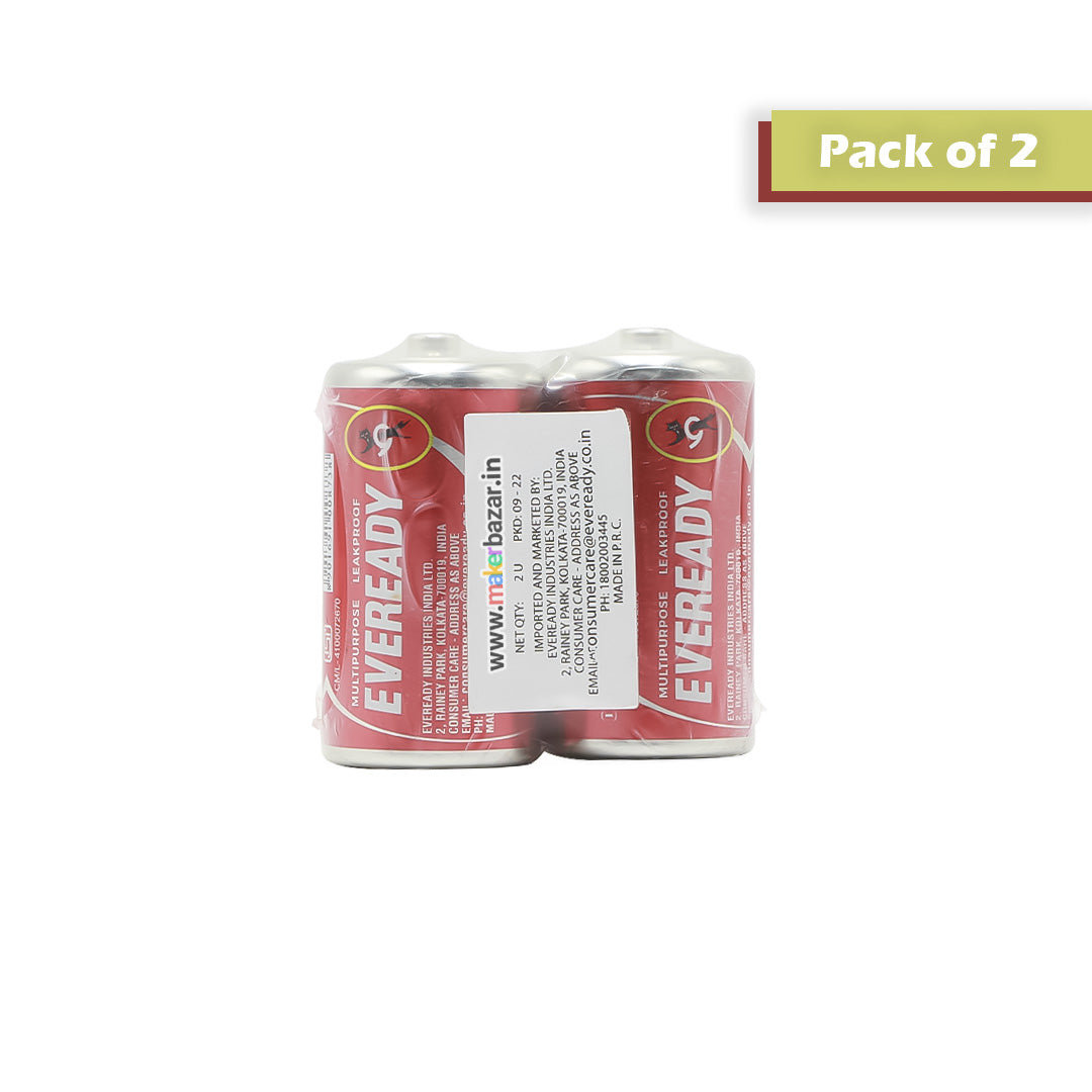 Eveready Heavy Duty 1035 R14S 1.5v Size-C Cell Non-Rechargeable Battery