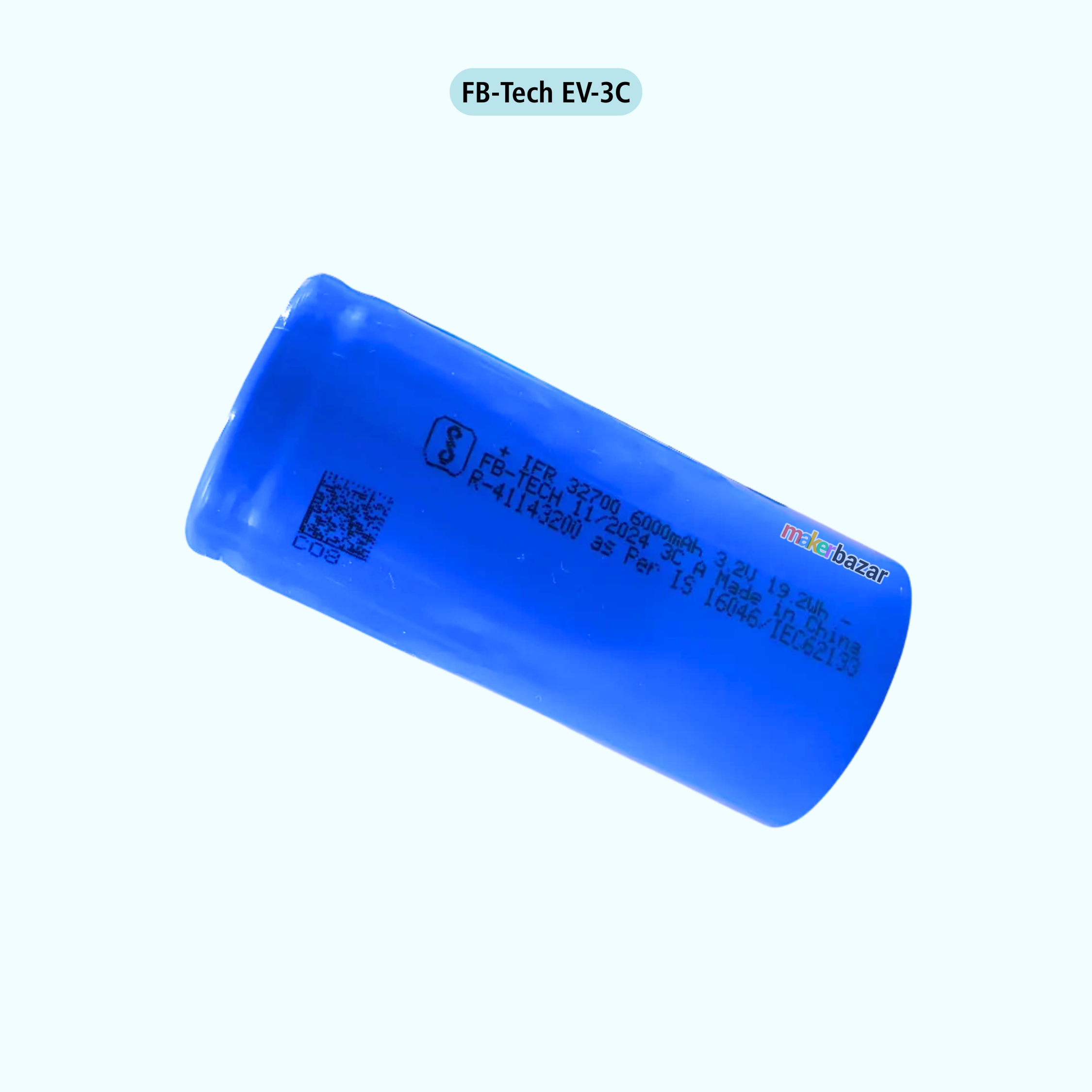 32700 32650 3.2V Rechargeable 6000mAh LifePO4 Battery Cell