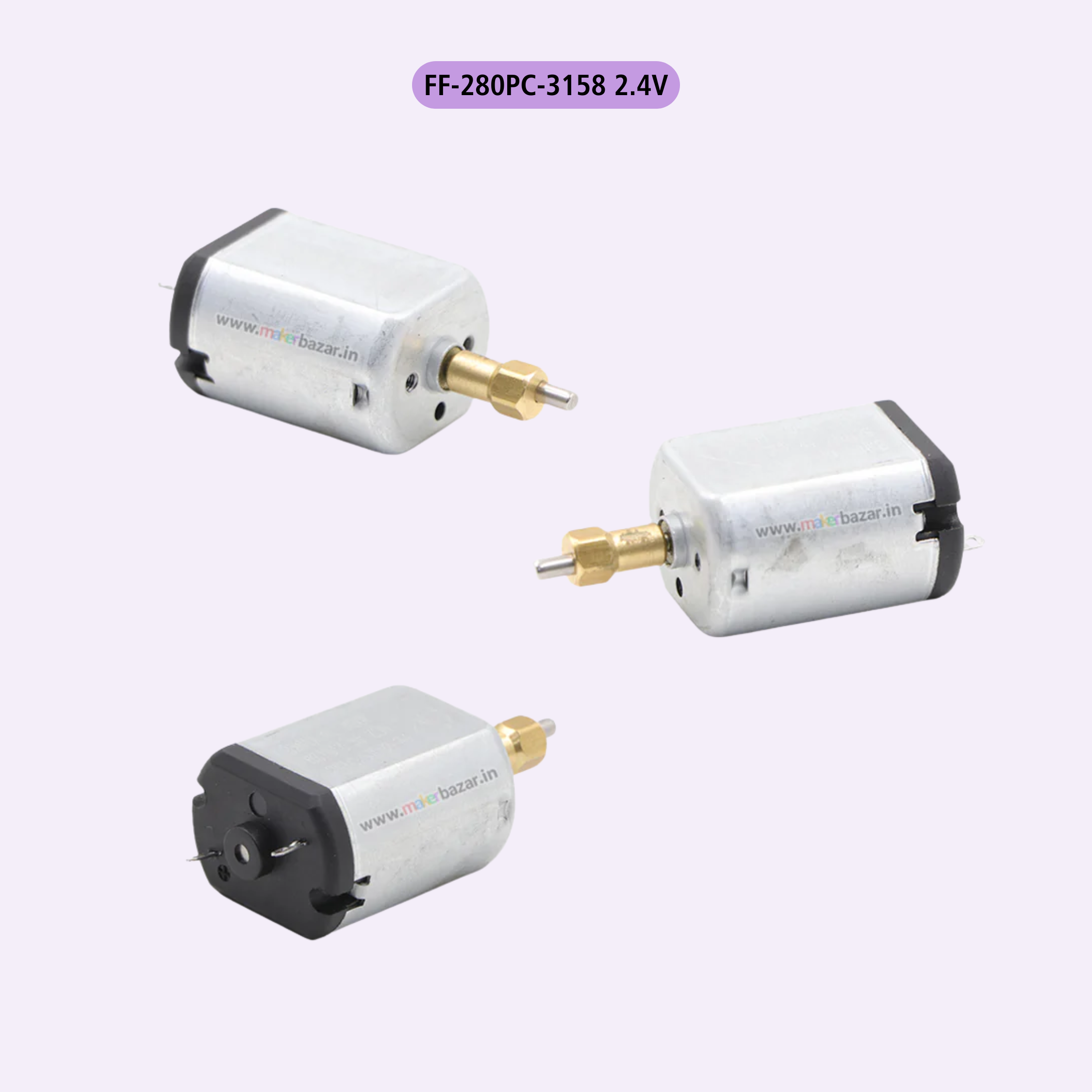 FE-280PC Hair Clipper/Trimmer/Shaver DC Motor ~52x24x18mm