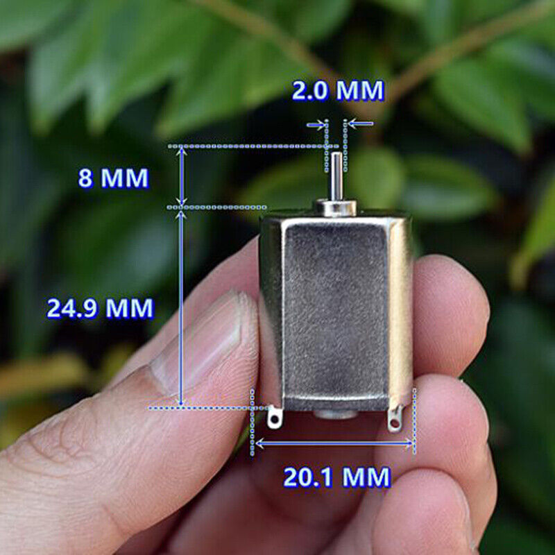 25x20x15mm 06-12-24VDC 10K+RPM Metal Brush Mini Electric Motor Car Boat Trimmer