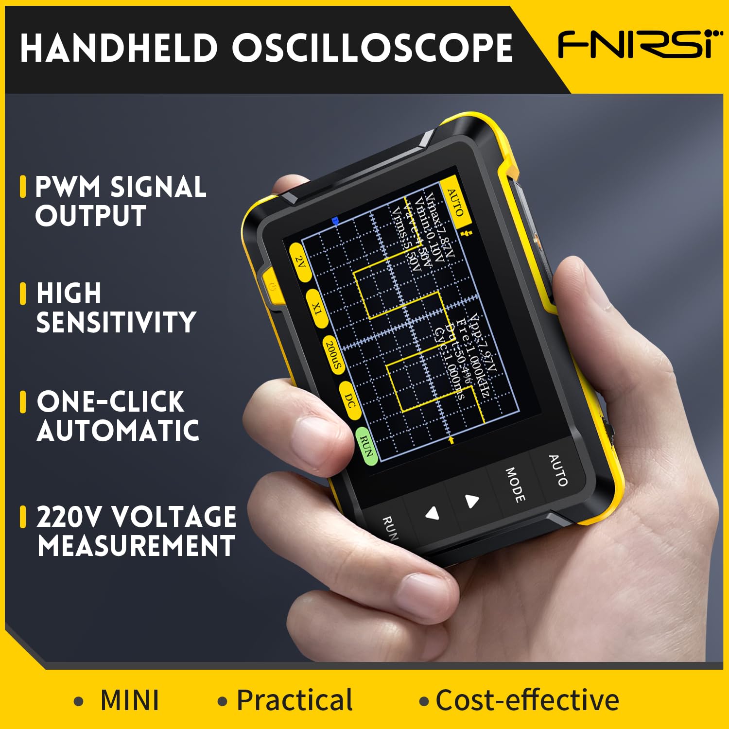 FNIRSI DSO152 Oscilloscope - 2.8" TFT Handheld Digital Oscilloscope Kit