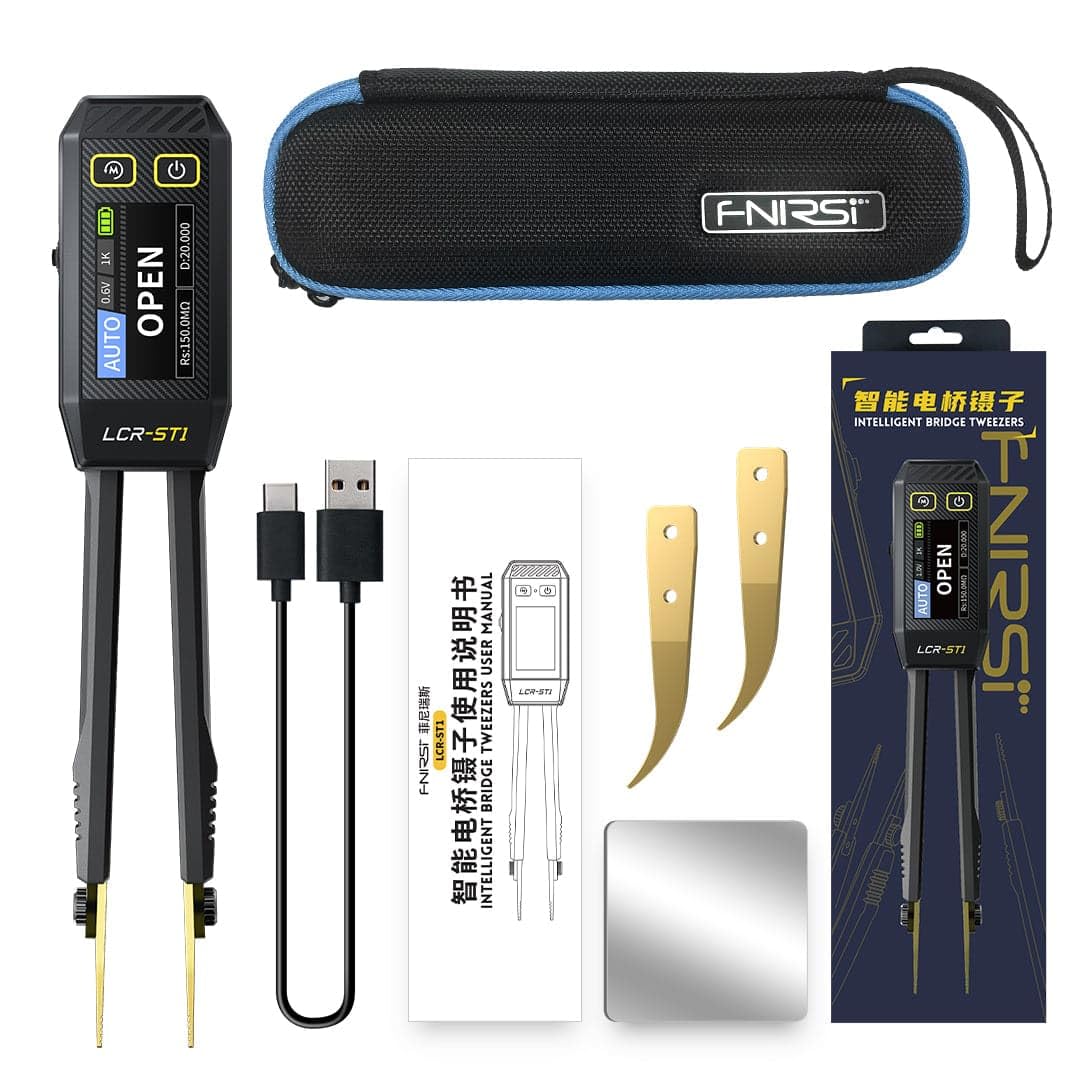 FNIRSI LCR-ST1 Mini Smart Tweezer LCR SMD ESR Tester