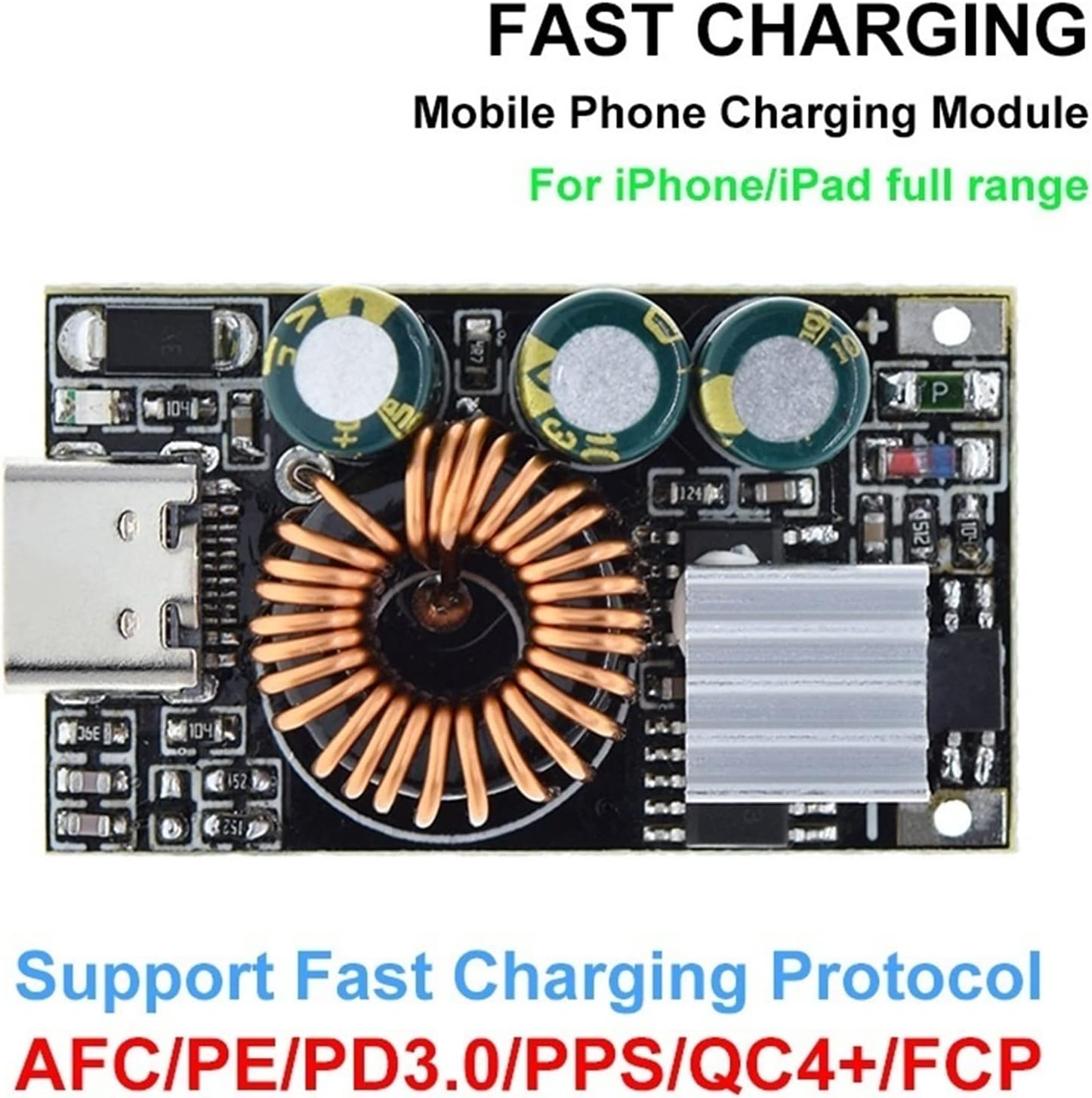 QC3.0 DIY Fast Charger DC 5-32V 24W Step-down Module