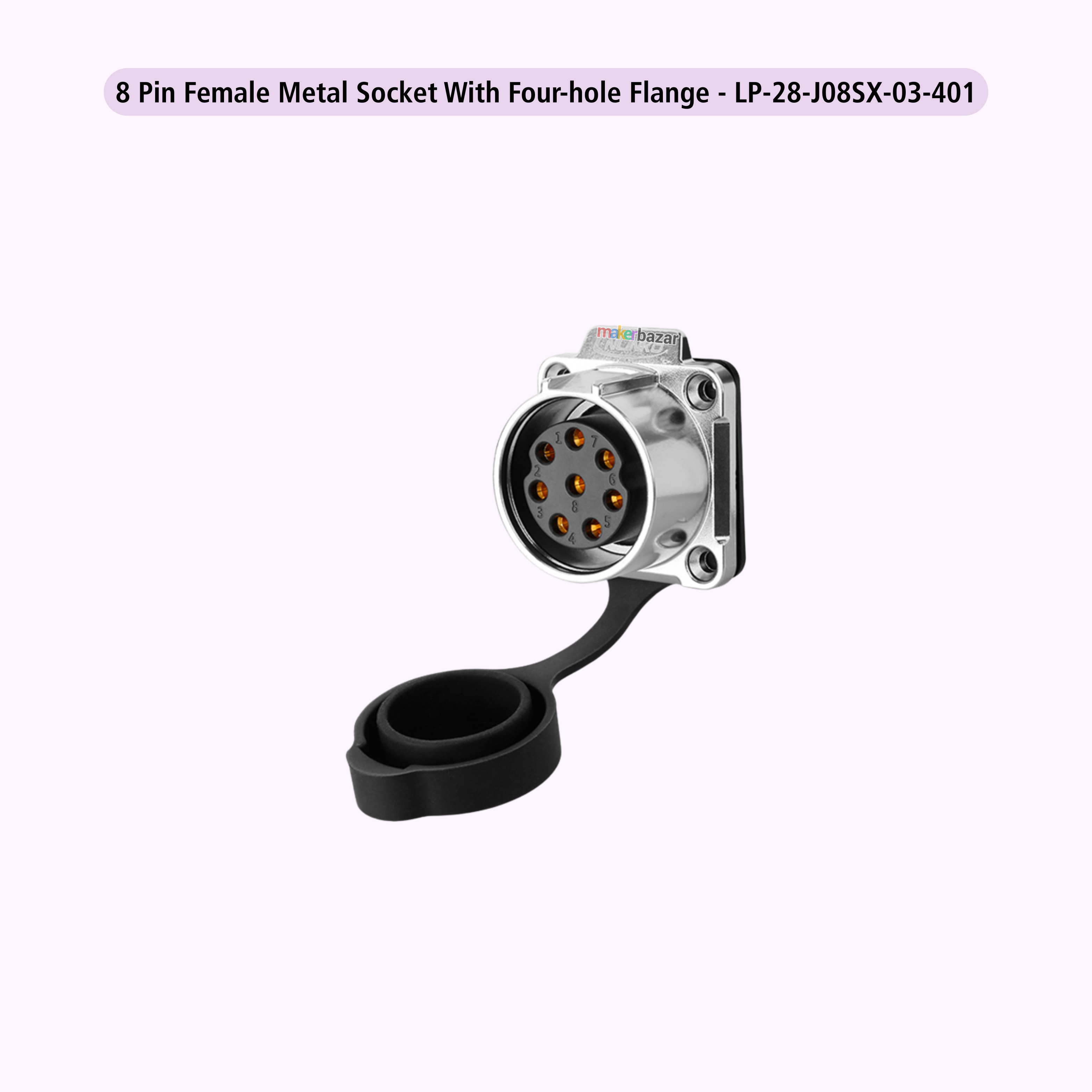 CNLINKO LP28 8-Pin 15A Circular Waterproof Aviation Plug Signal Connector