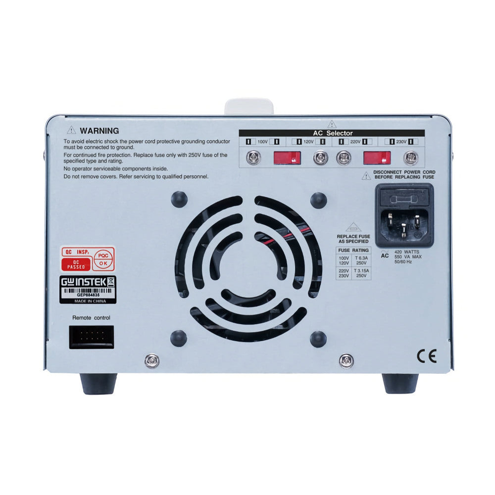 GW INSTEK GPE-4323 Bench Power Supply, Adjustable, 4 Output, 0V, 32V, 0A, 3A