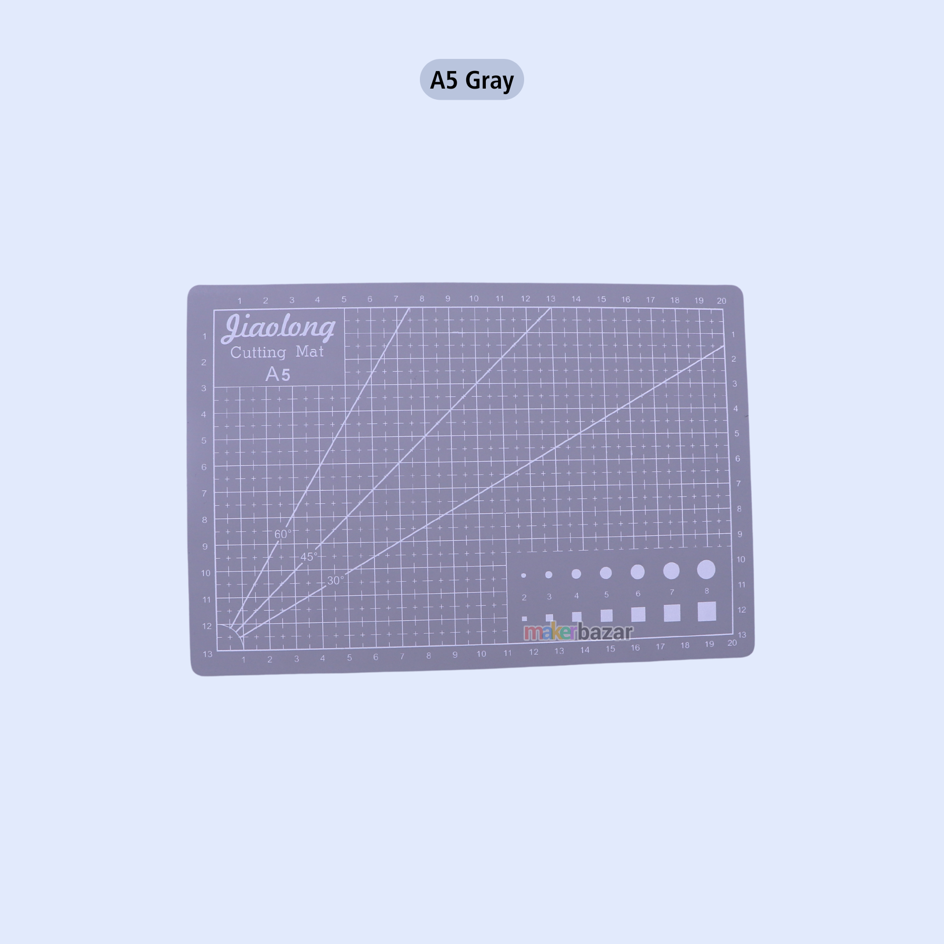 Self-Healing 5-Layered Flexible Cutting Mat Marked with Pattern and Grids