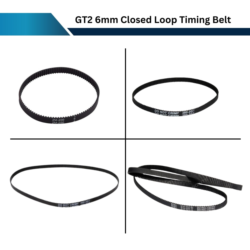 GT2 6mm Closed Loop Timing Belt